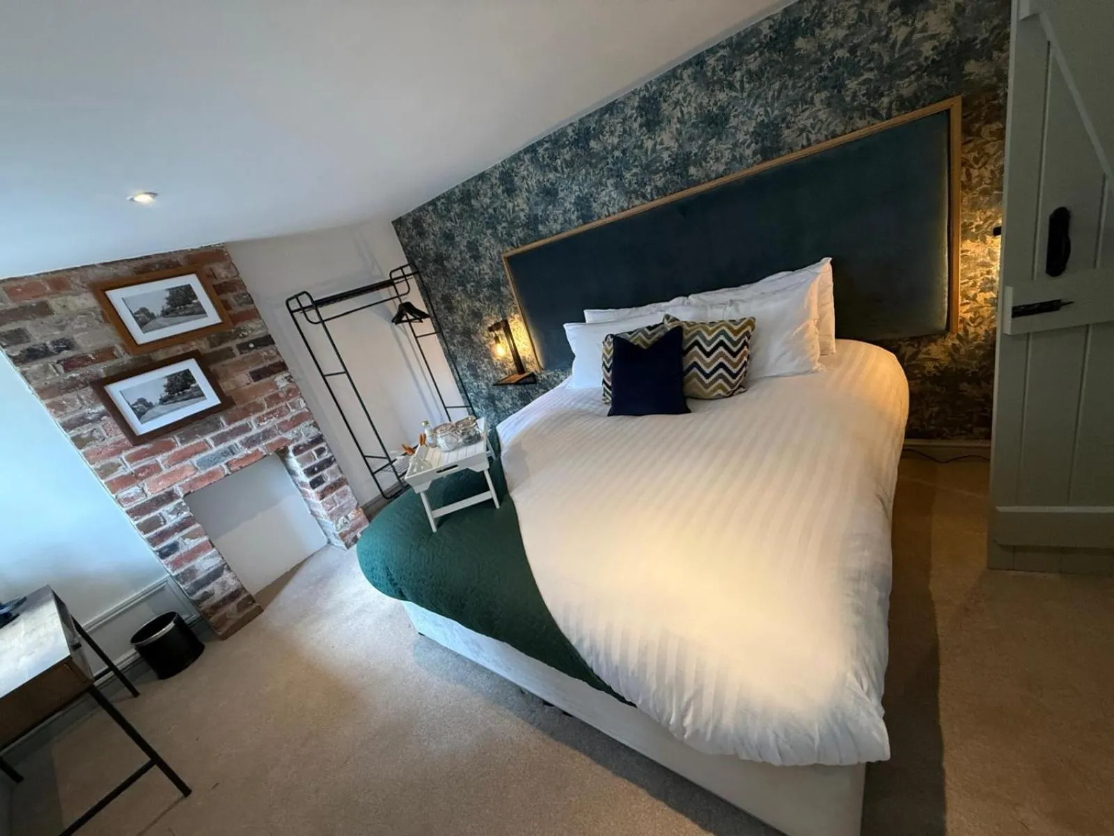 Bed in The Falcon Inn