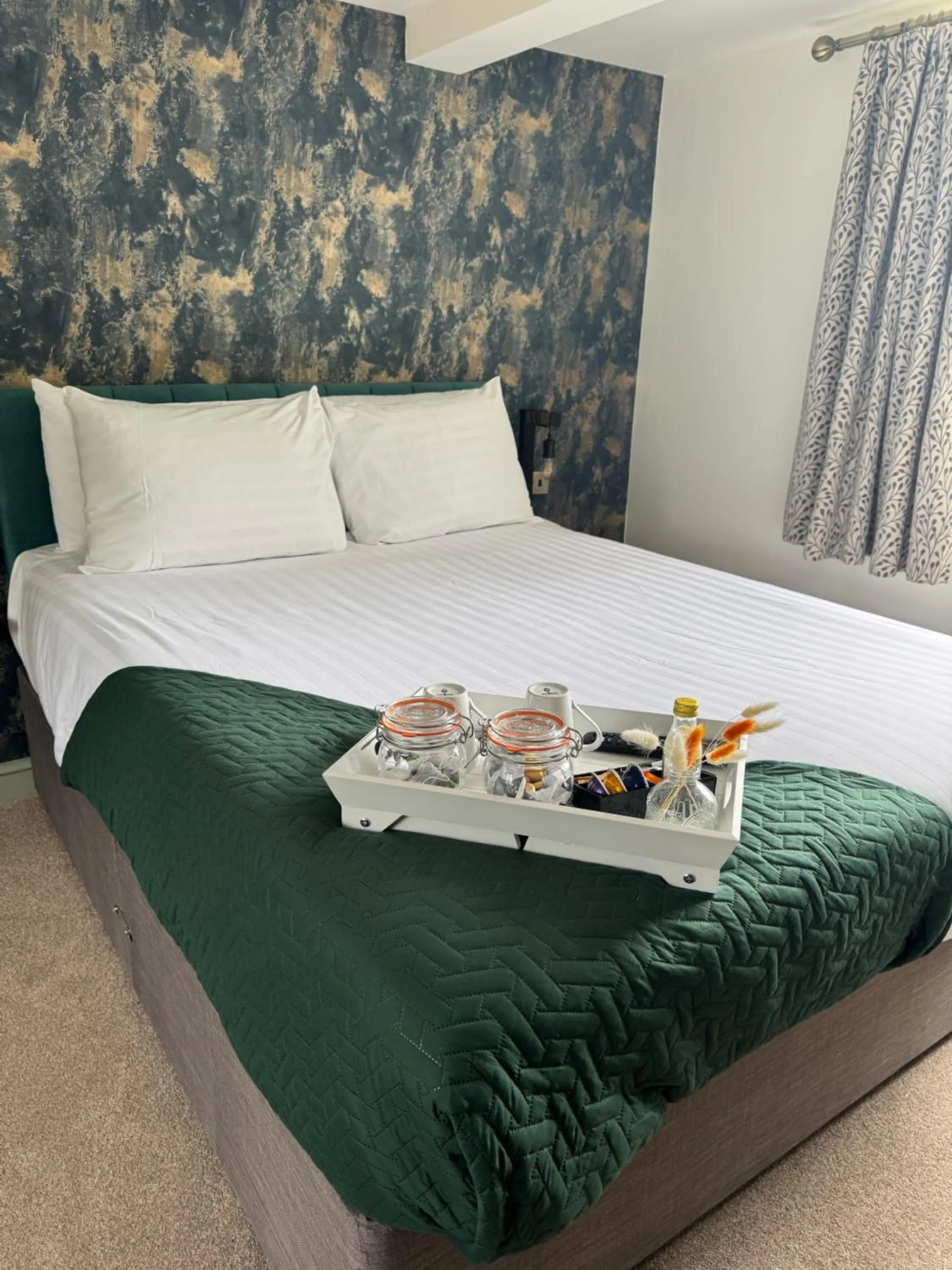 Bed in The Falcon Inn