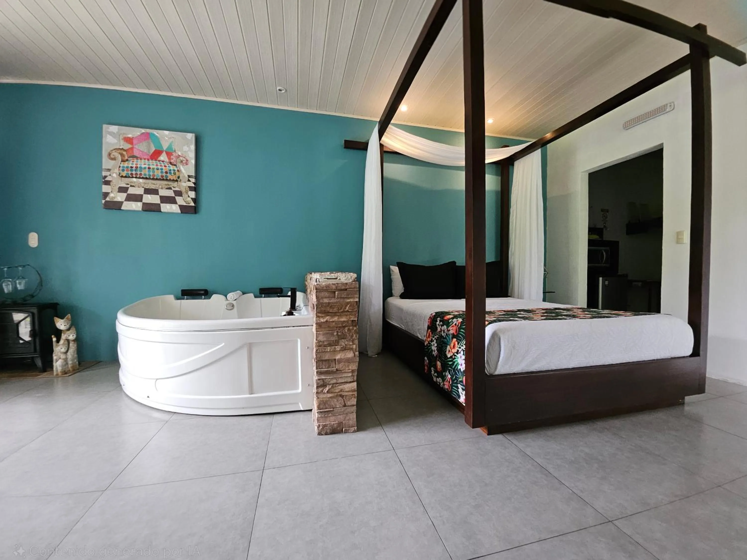 Bed in Yellow Tree Suites