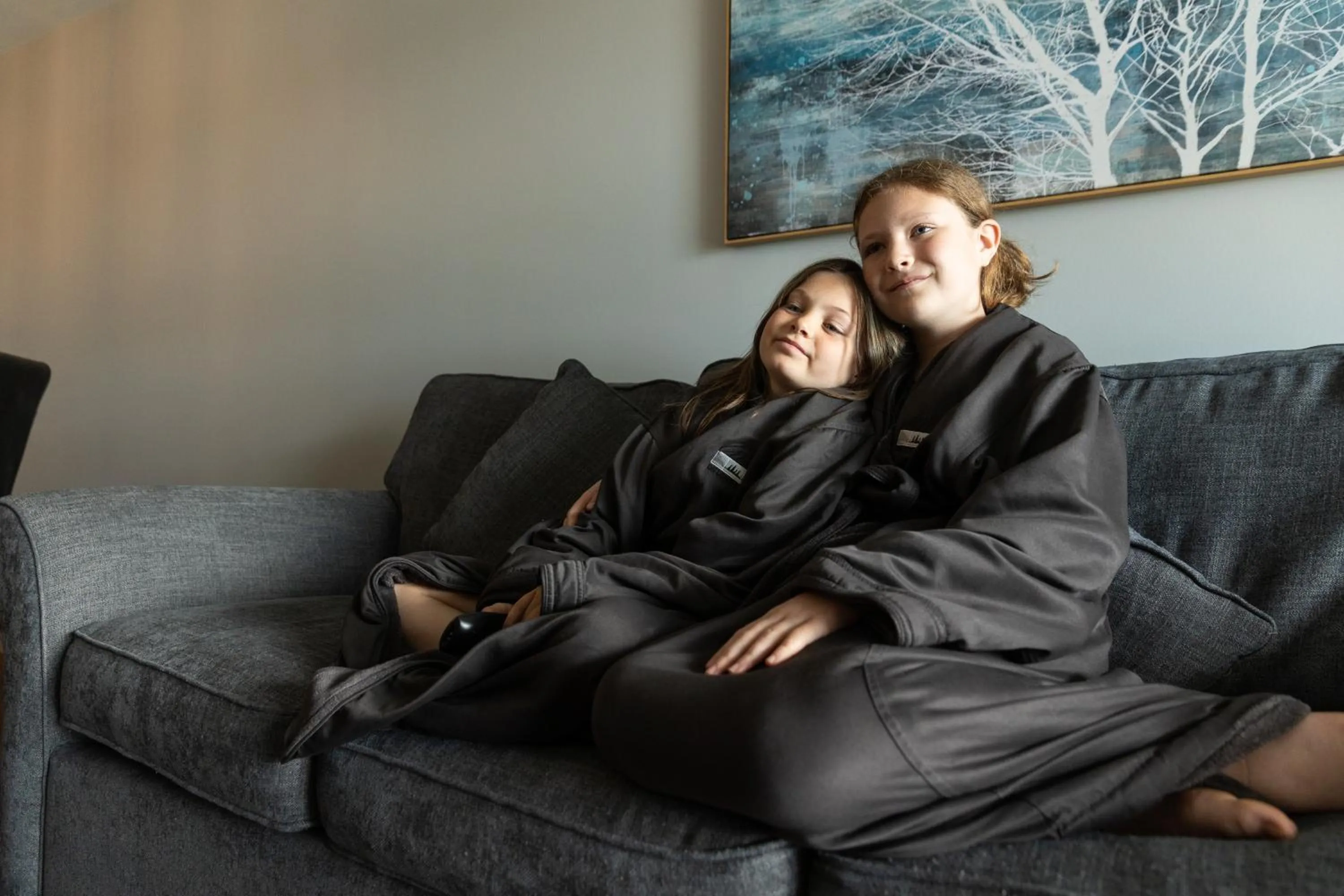 Family in Inn on Long Lake