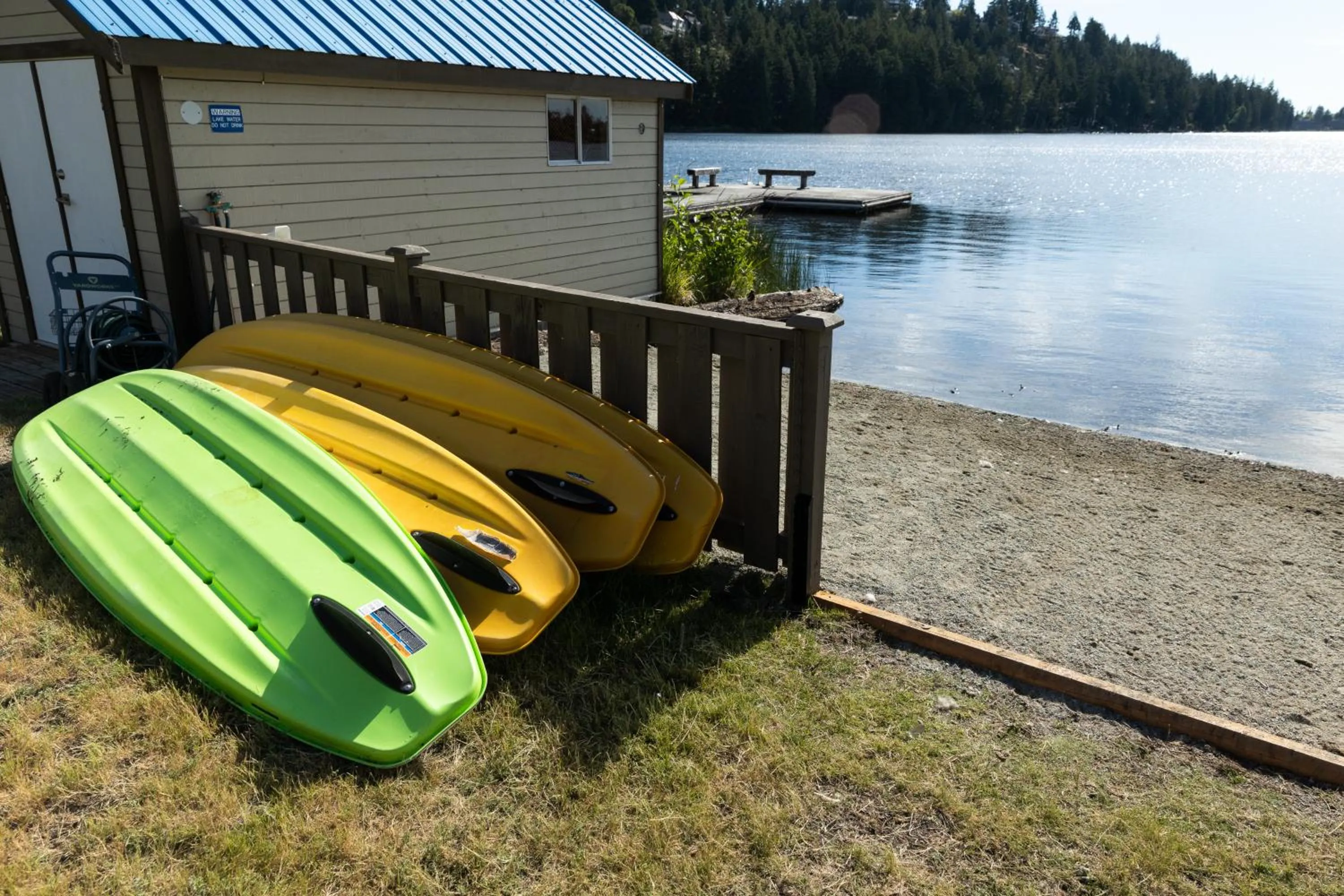 Beach in Inn on Long Lake