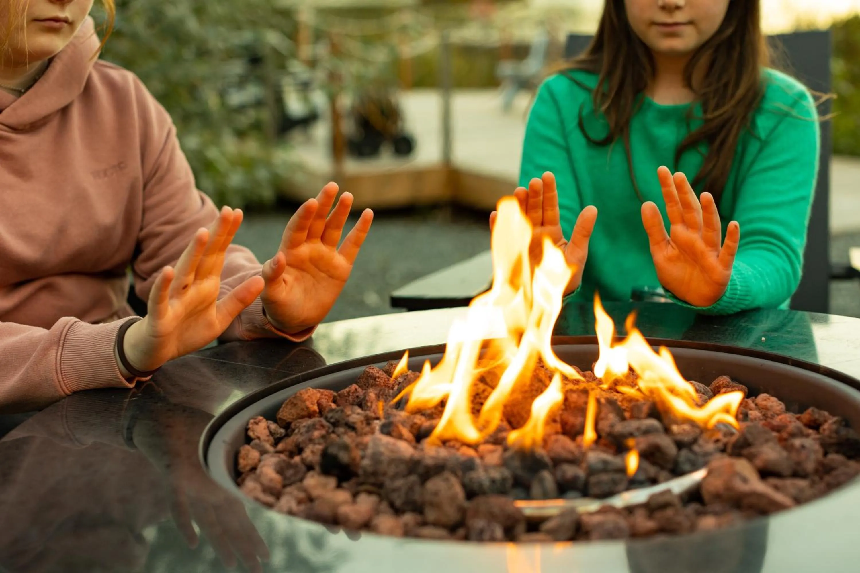 fireplace in Inn on Long Lake