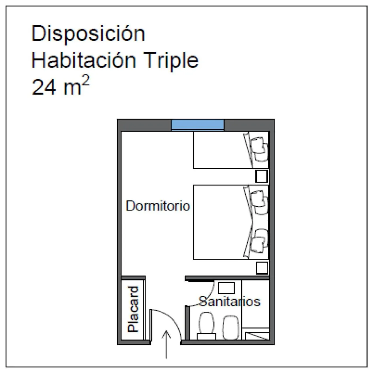 Photo of the whole room in Hotel Libertador de Pinamar