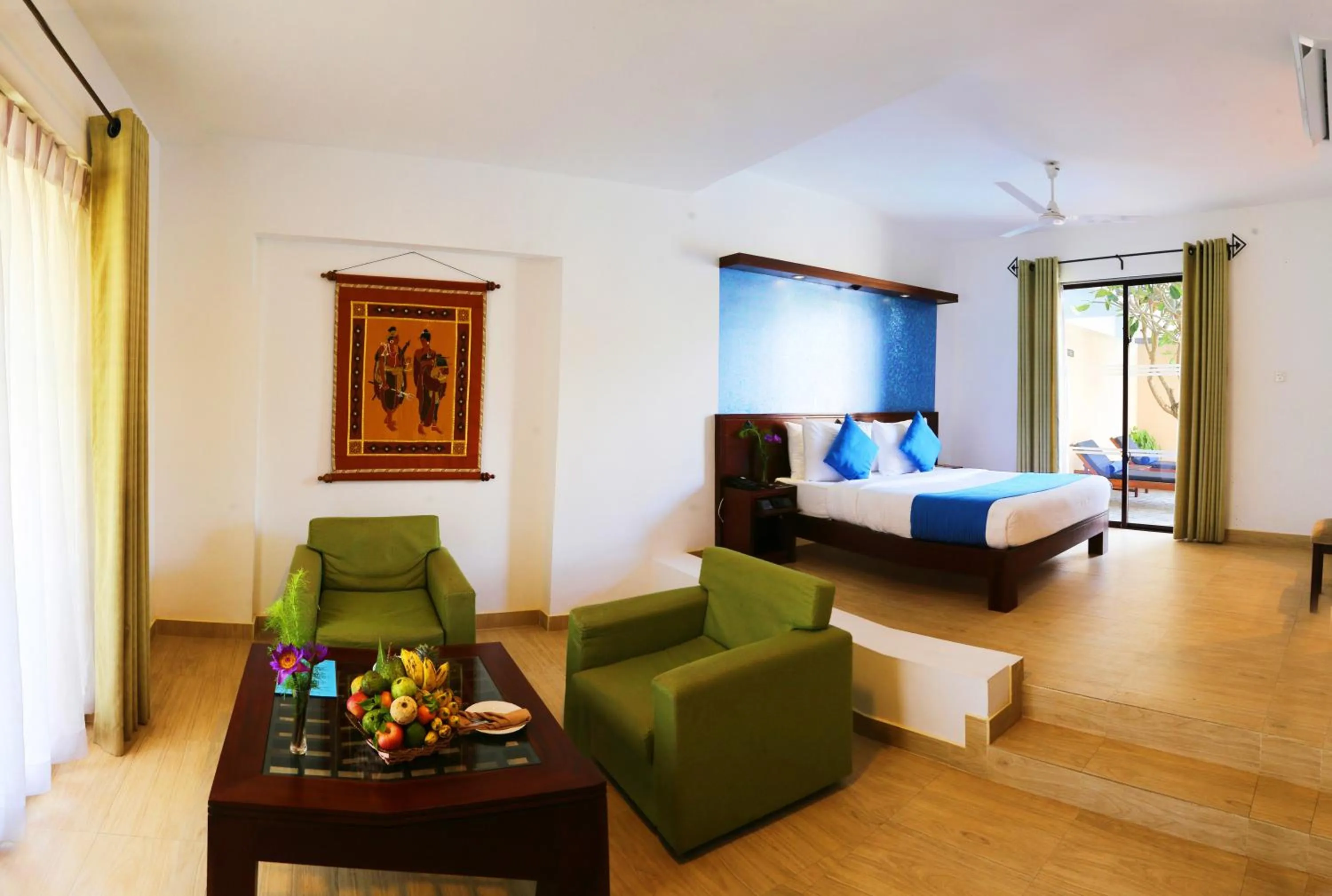 Bed in Mandara Resort Mirissa