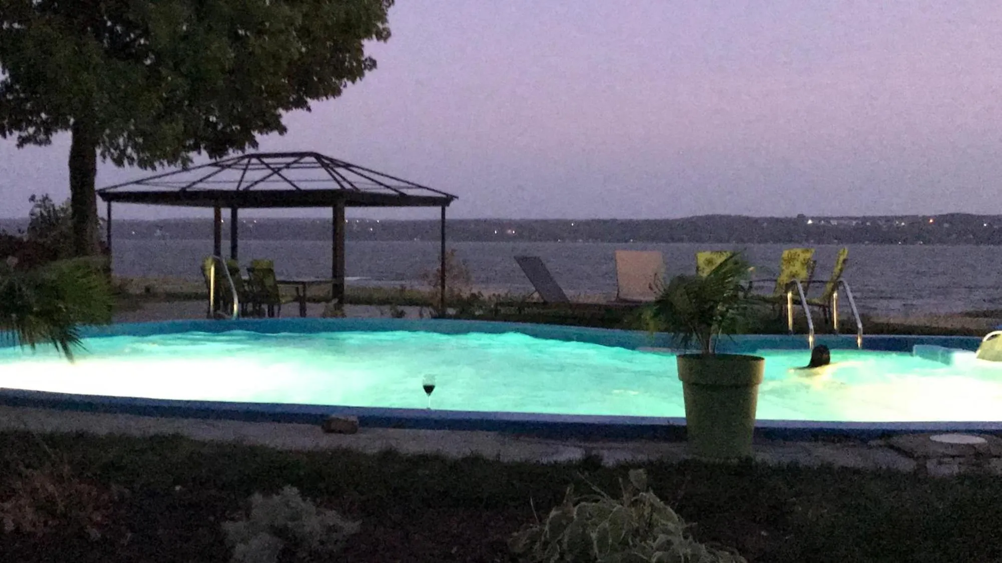 Swimming pool in Villa by the Water 23 beds 9 baths Pool billard Hot Tub 15 min Old Quebec