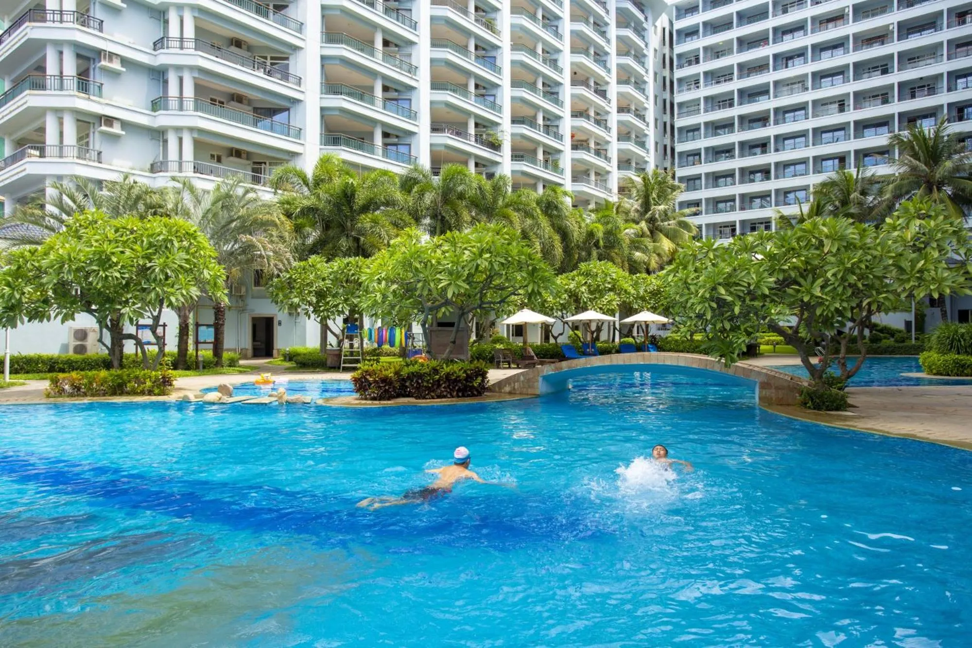 Pool view in Tianze Beach Resort