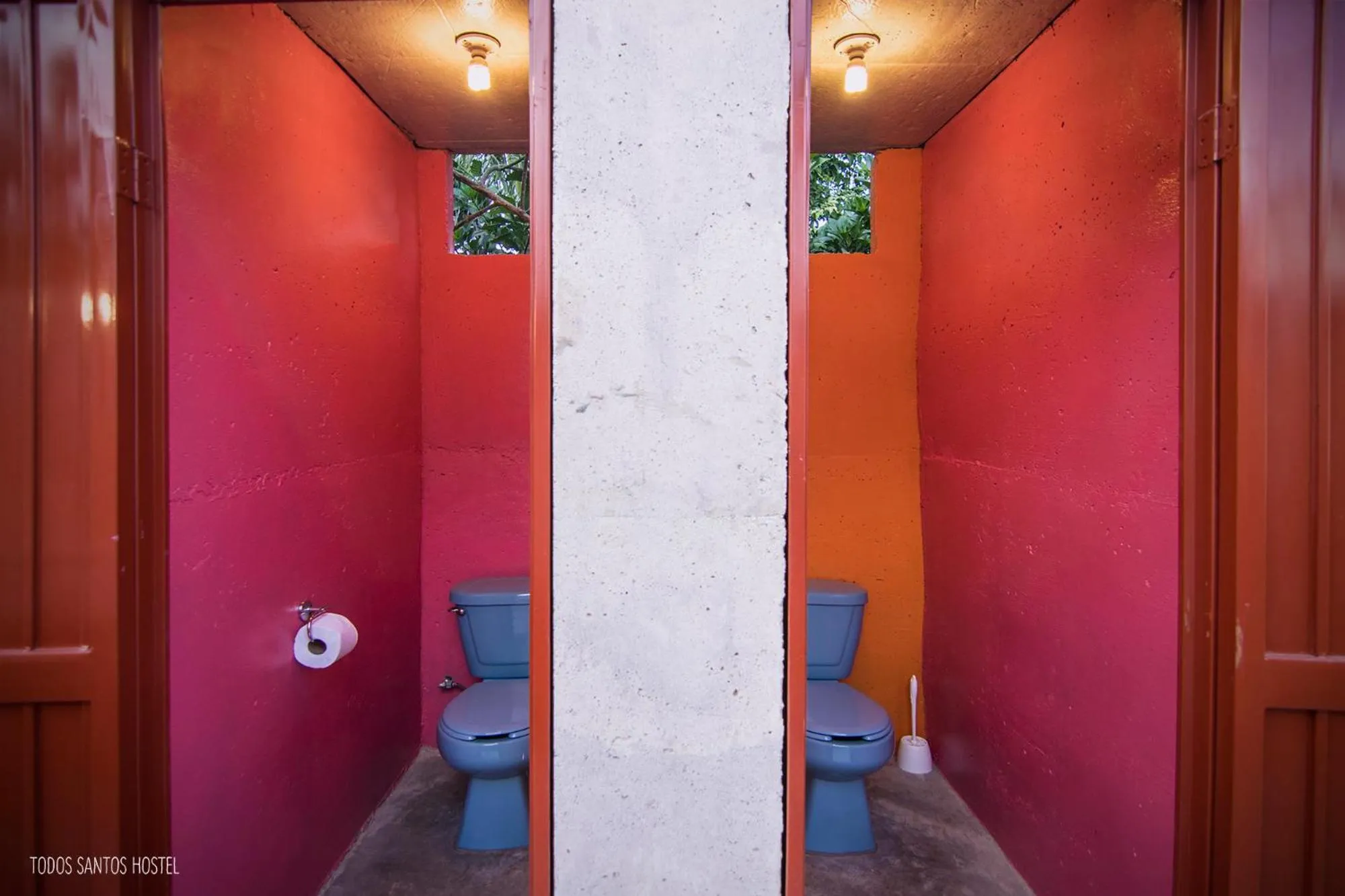 Bathroom in Todos Santos Hostel super fast and stable satellite wifi