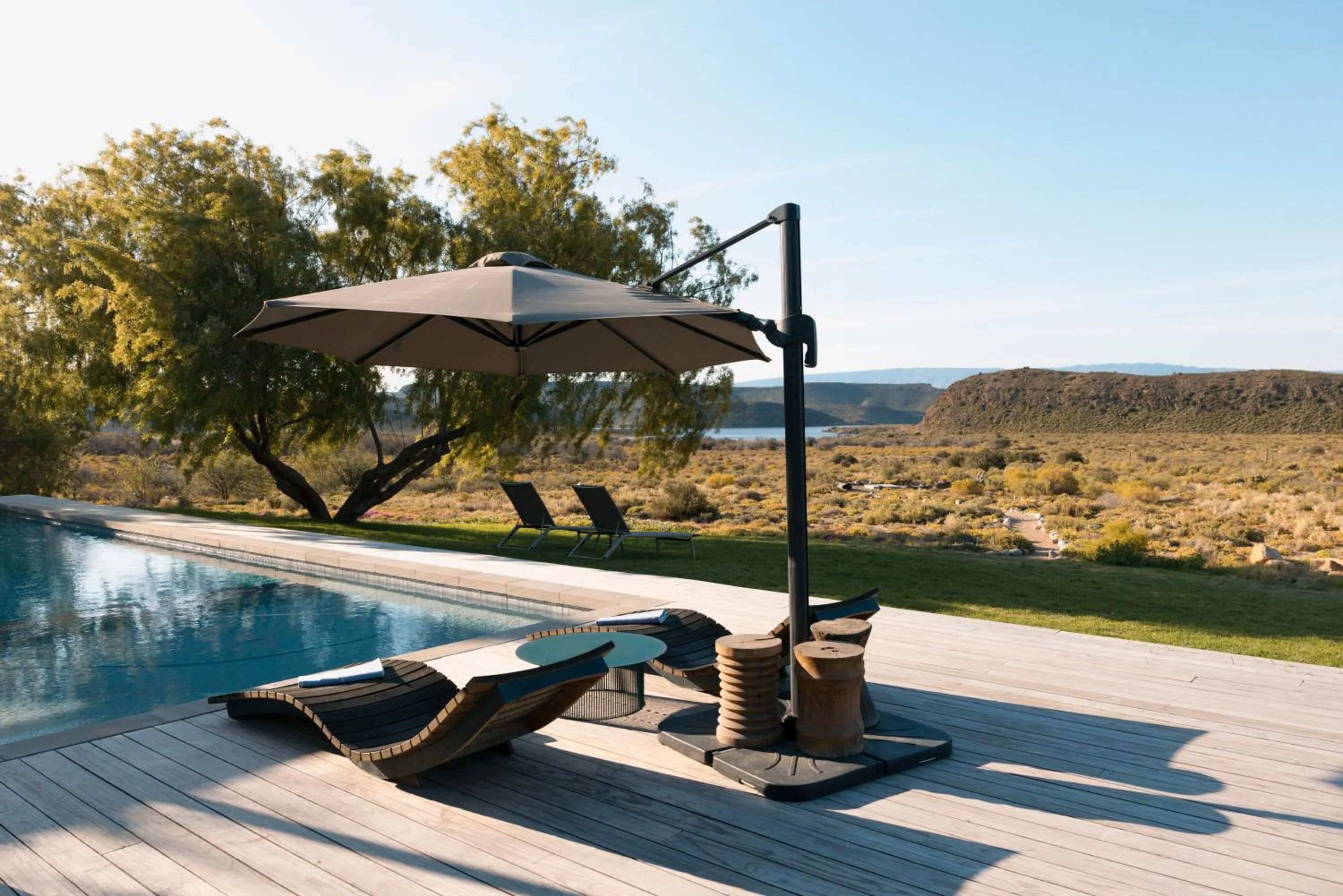 Swimming pool in Sanbona Wildlife Reserve