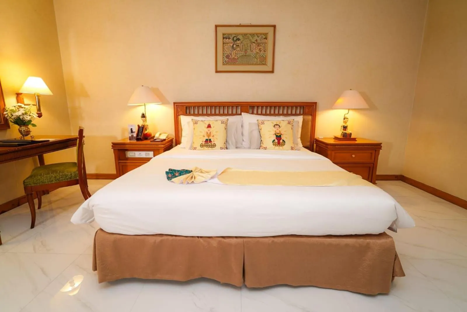 Bed in Hotel Sahid Jaya Solo