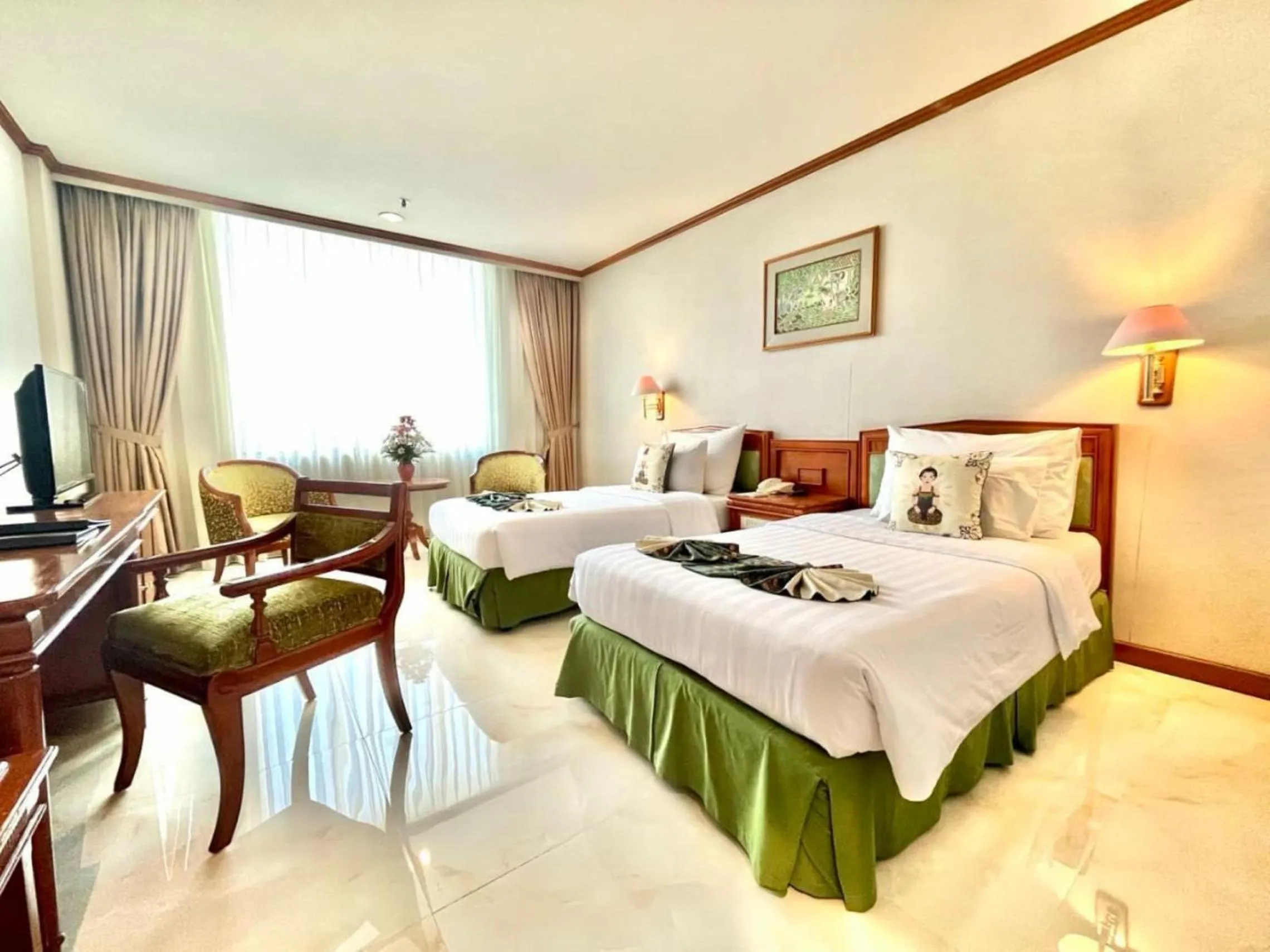 Bed in Hotel Sahid Jaya Solo