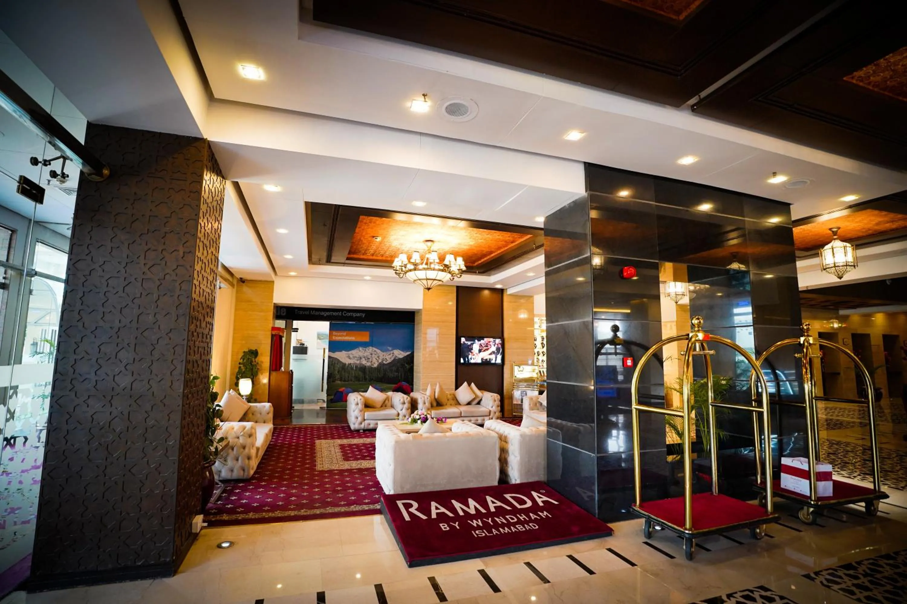 Lobby or reception in Ramada by Wyndham Islamabad