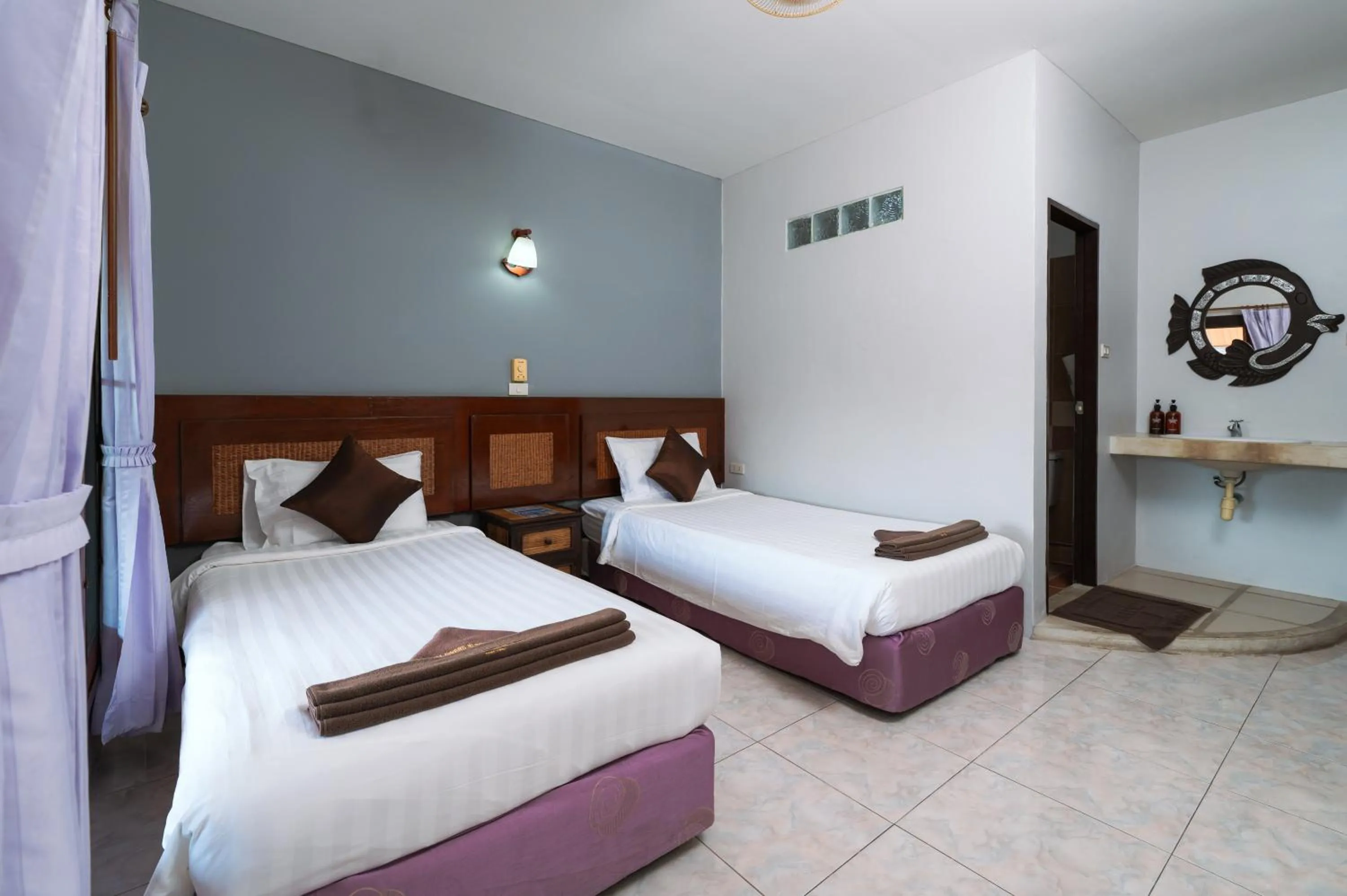 Bedroom, Bed in Asia Divers Resort