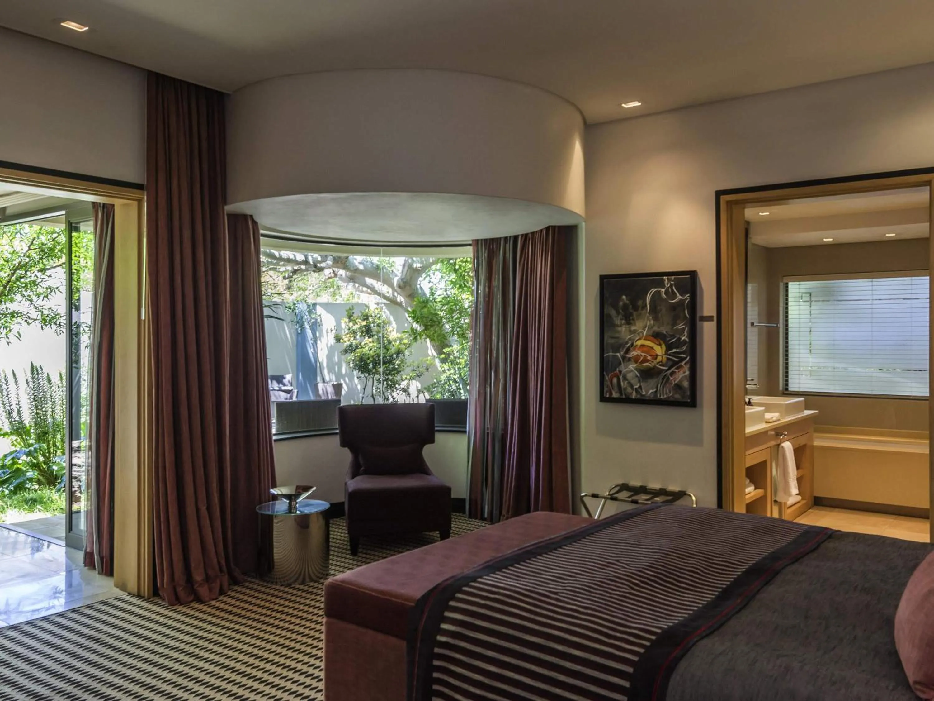 Bedroom, Bed in No5 Boutique Art Hotel by Mantis