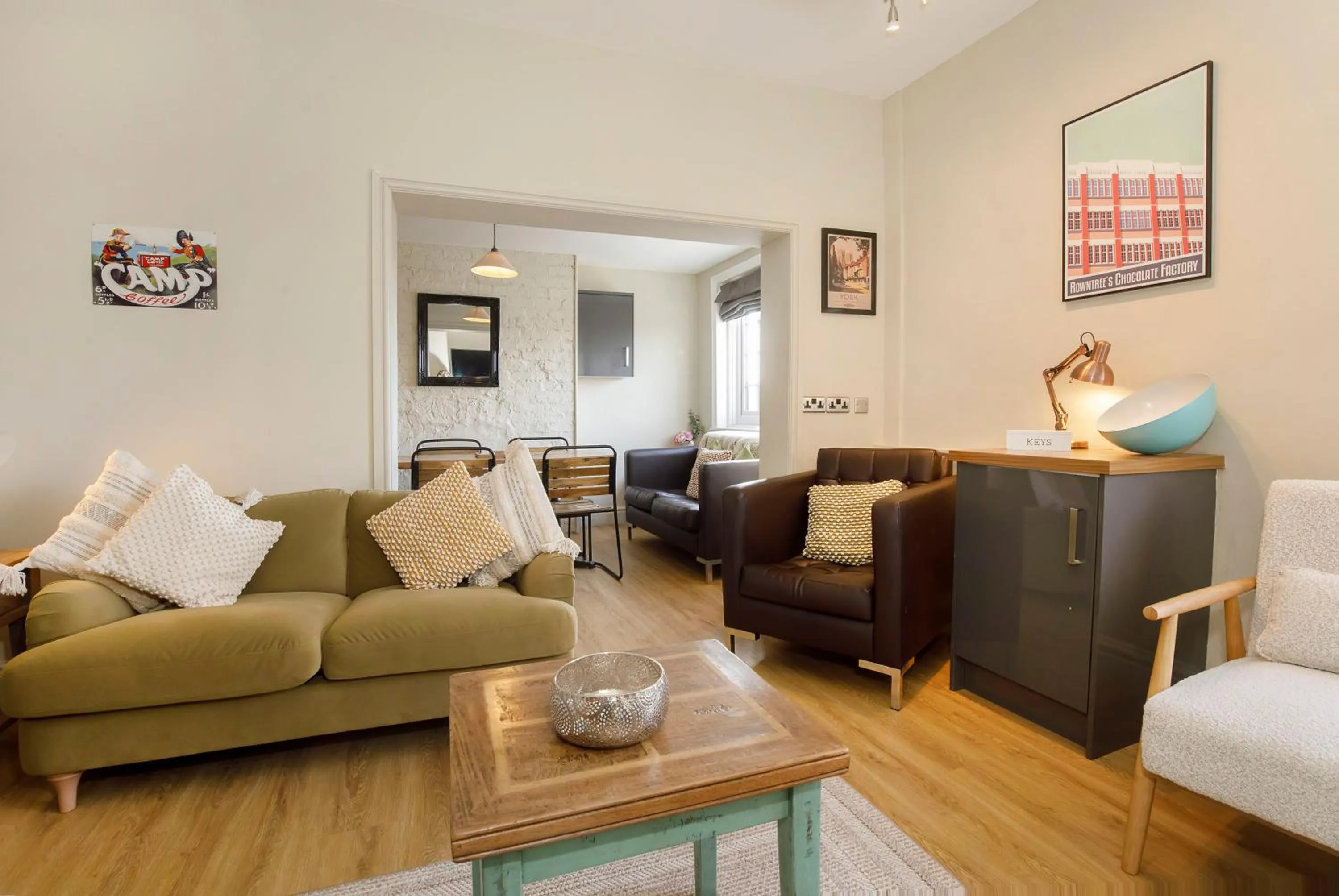 Living room in Clearly Apartments Bootham York