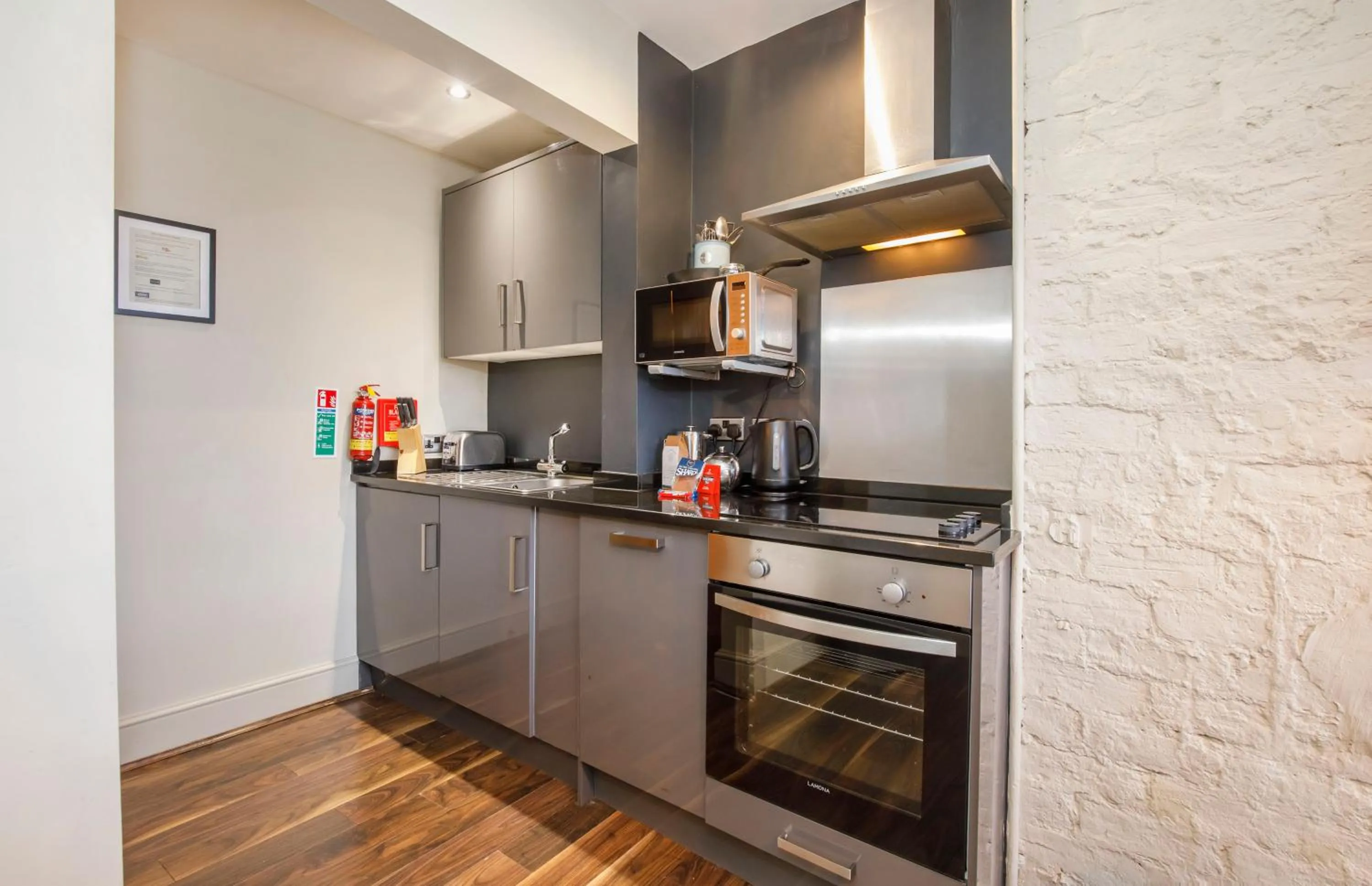 kitchen in Clearly Apartments Bootham York
