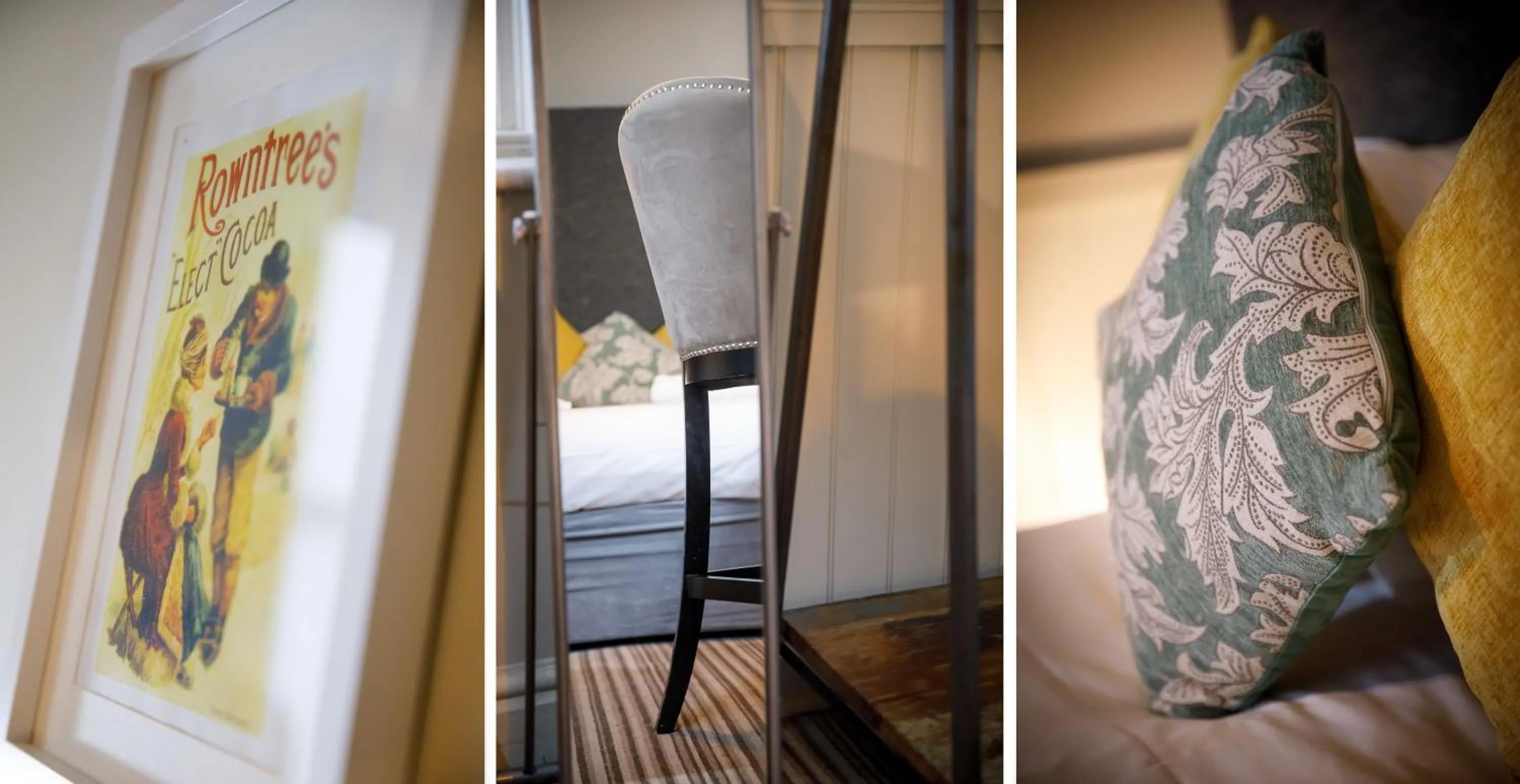 Decorative detail, Bed in Clearly Apartments Bootham York