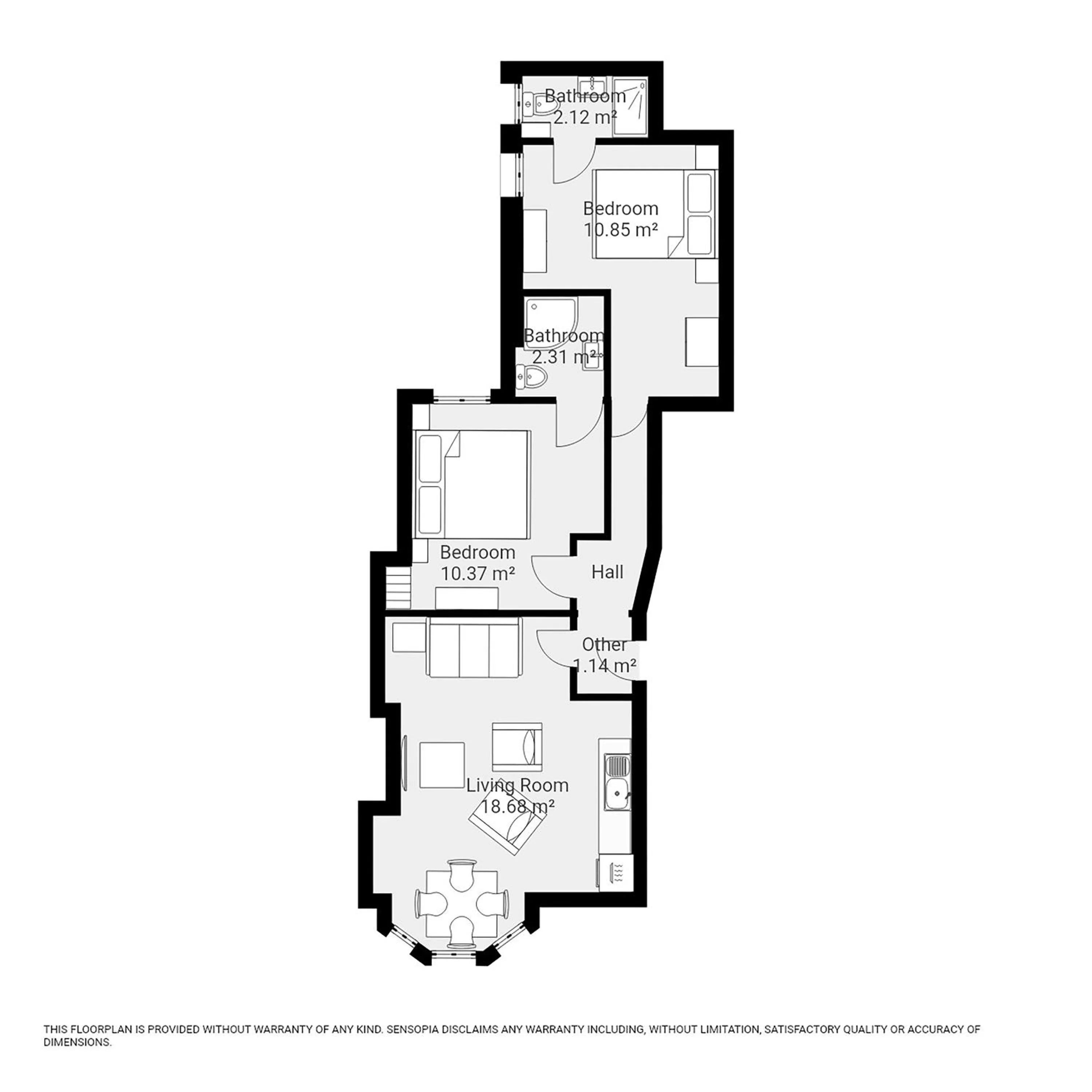 Floor plan in Clearly Apartments Bootham York