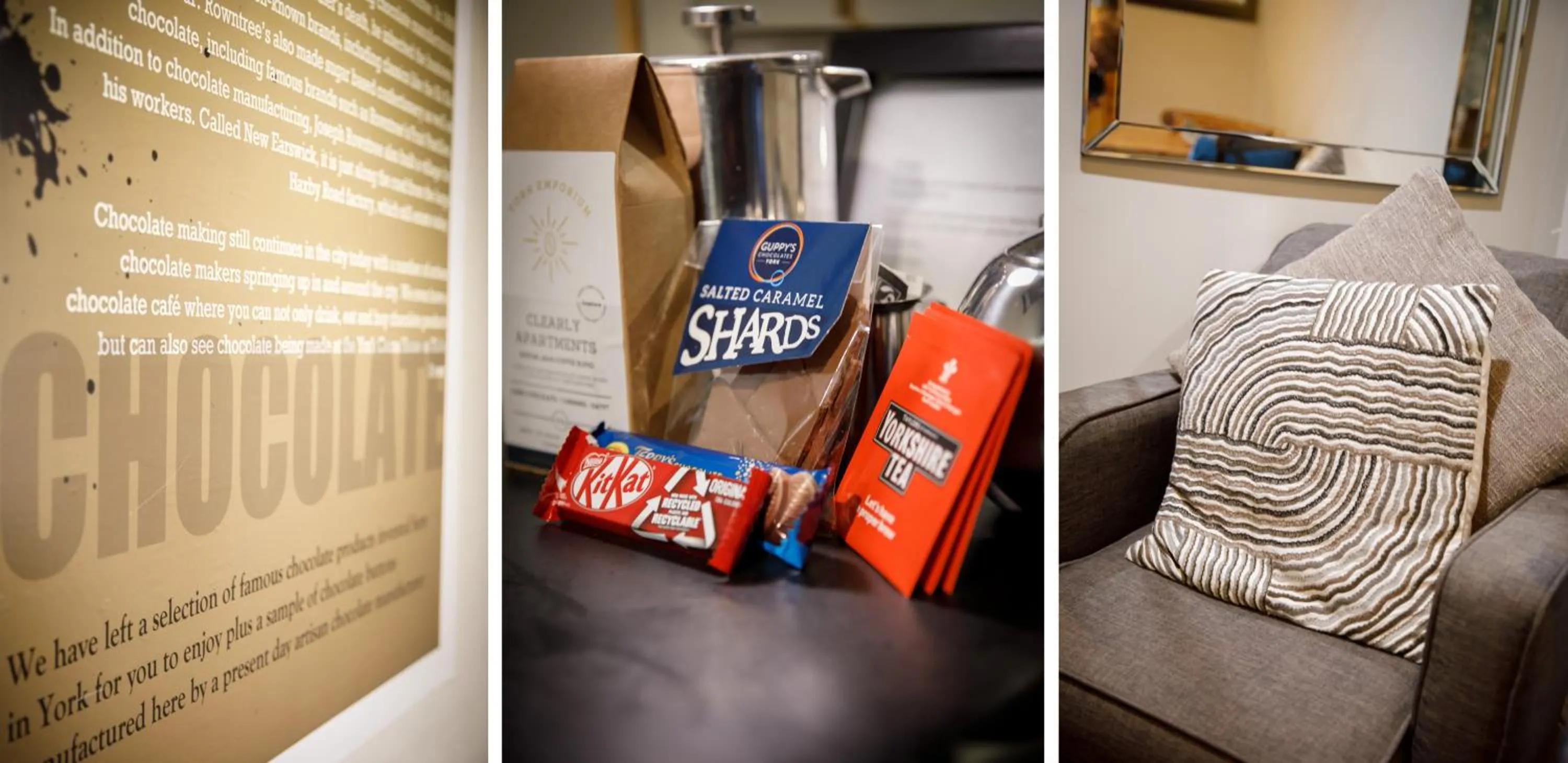 Living room in Clearly Apartments Bootham York