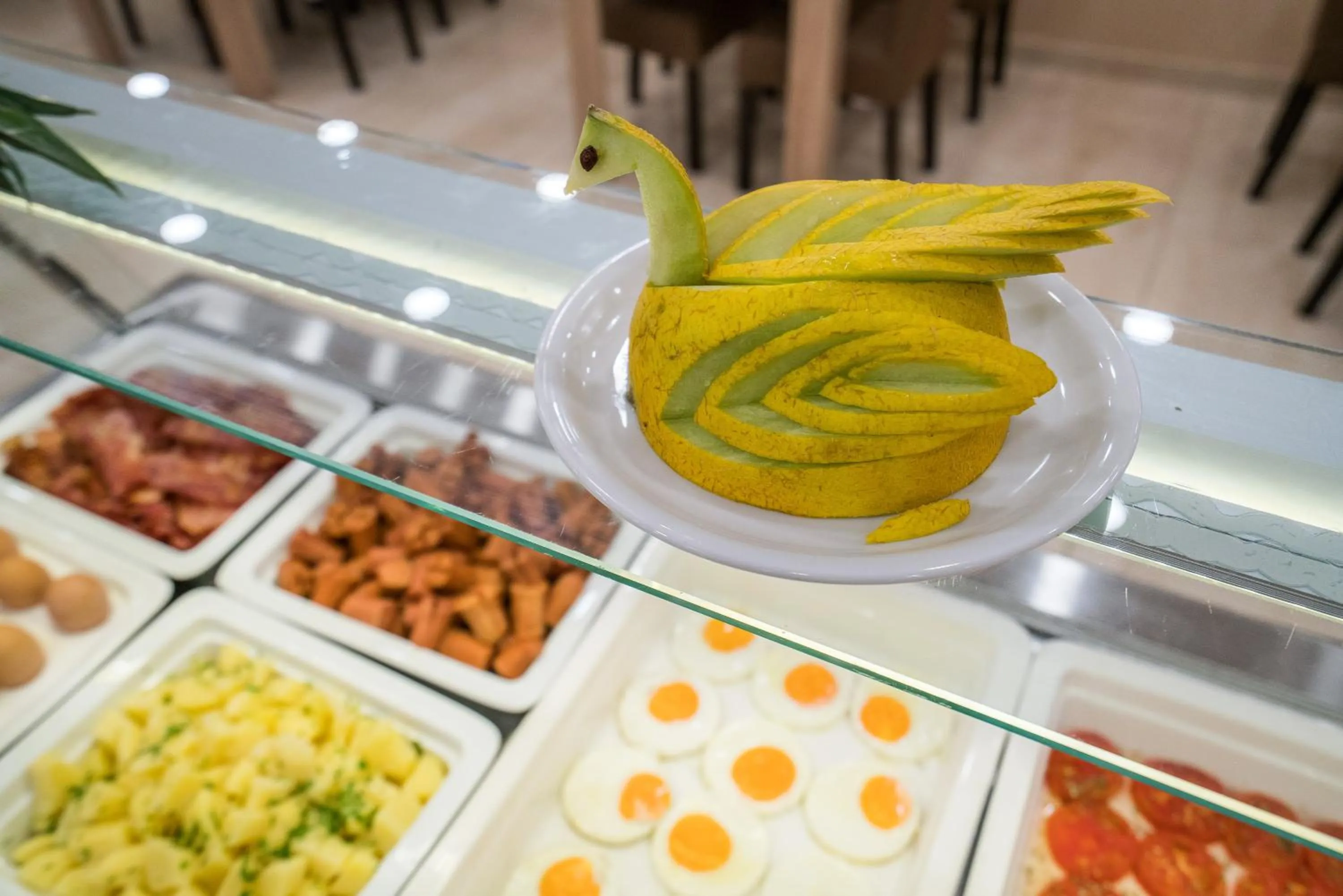 Buffet breakfast in Denise Beach Hotel