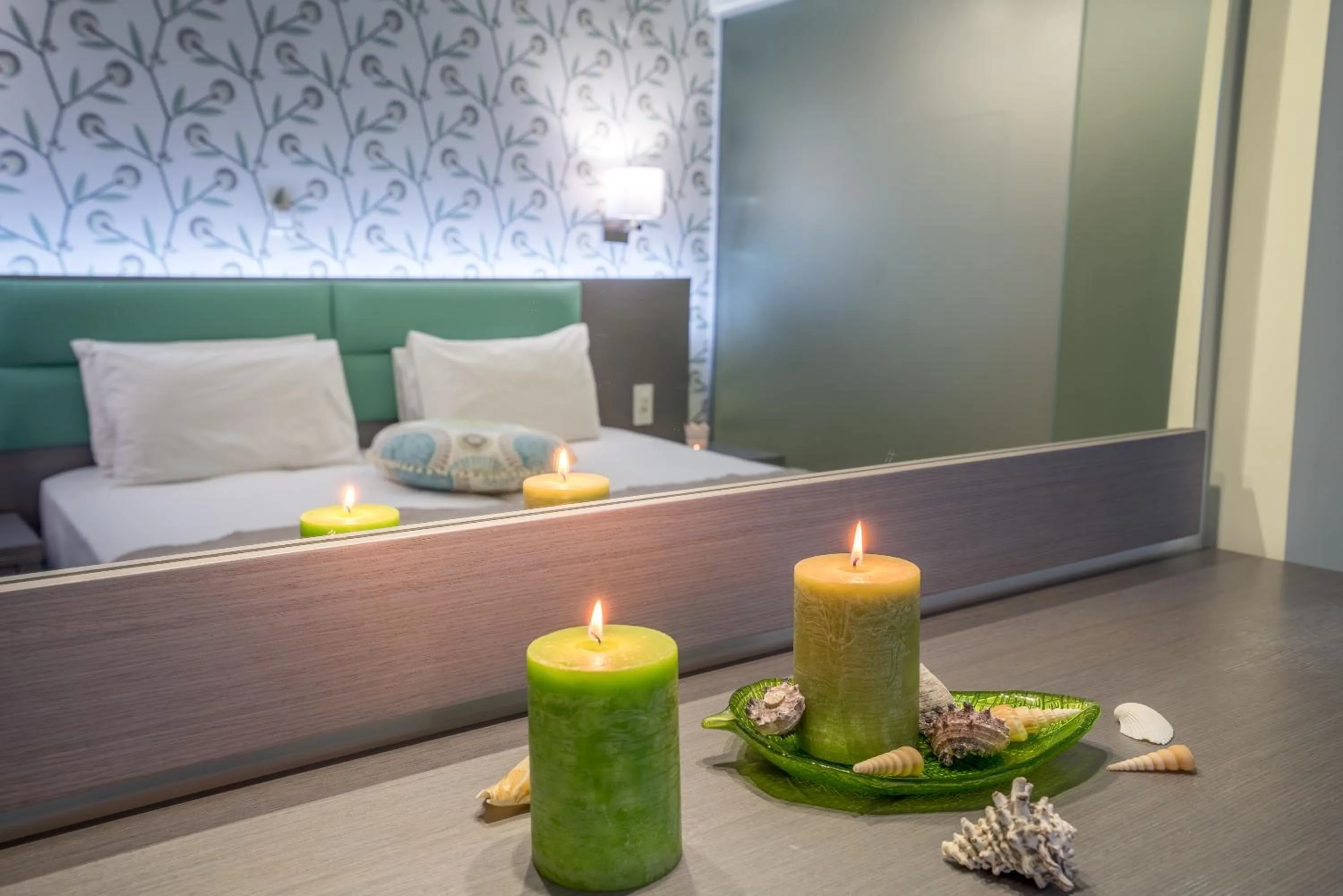 Bed in Denise Beach Hotel