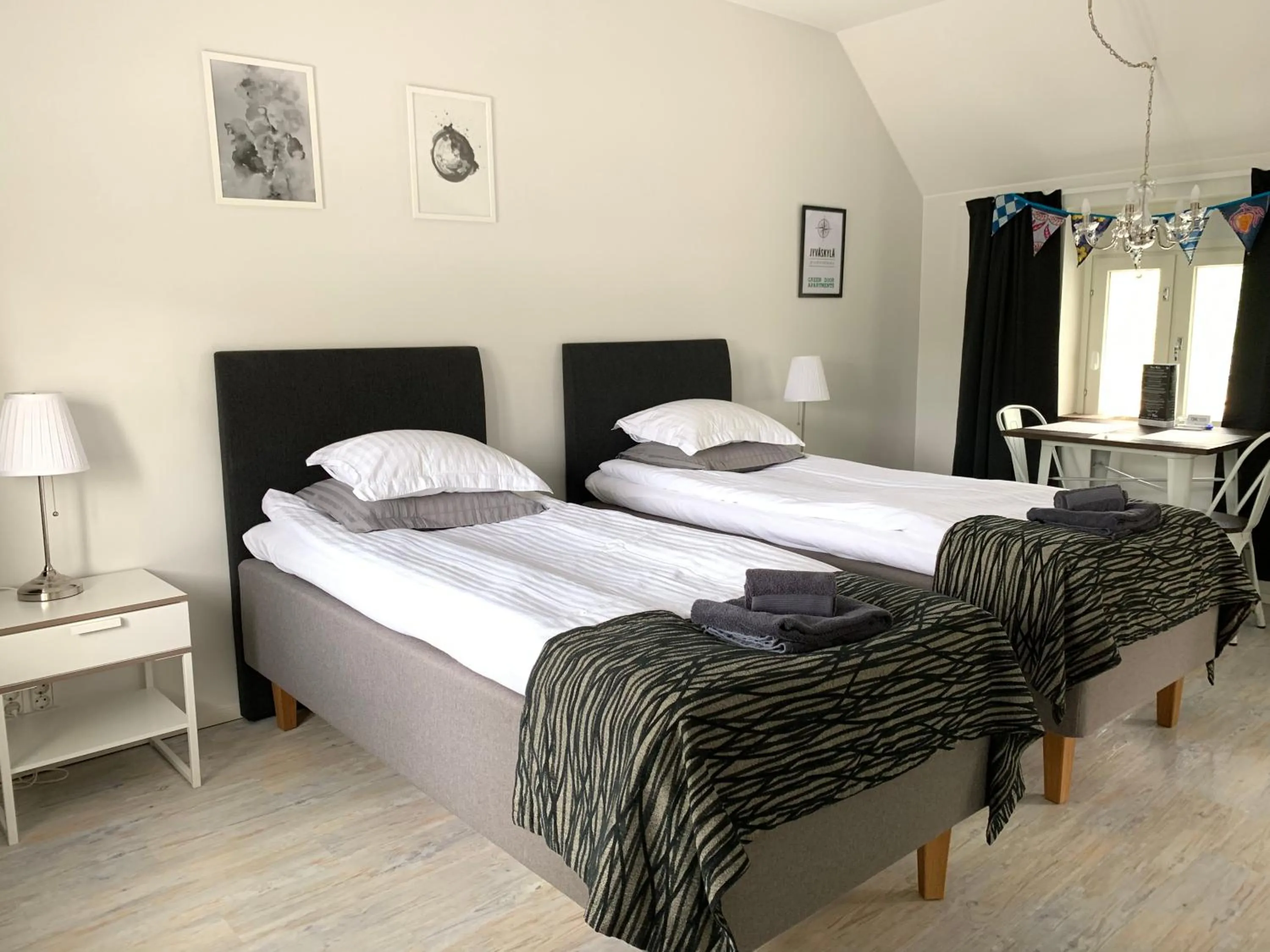 Bed in Green Door Apartments