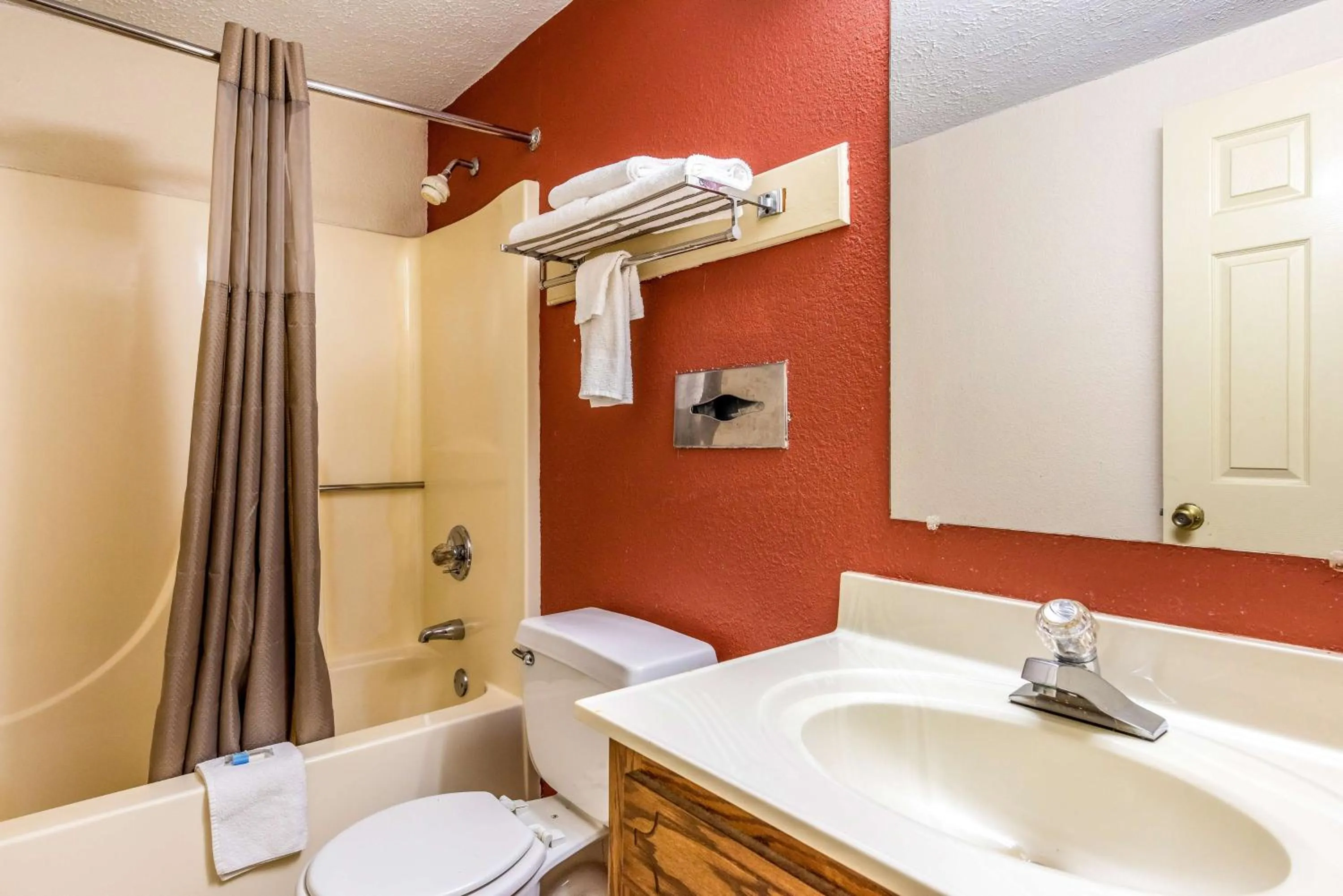 Shower in Motel 6-Gatlinburg, TN - Smoky Mountains