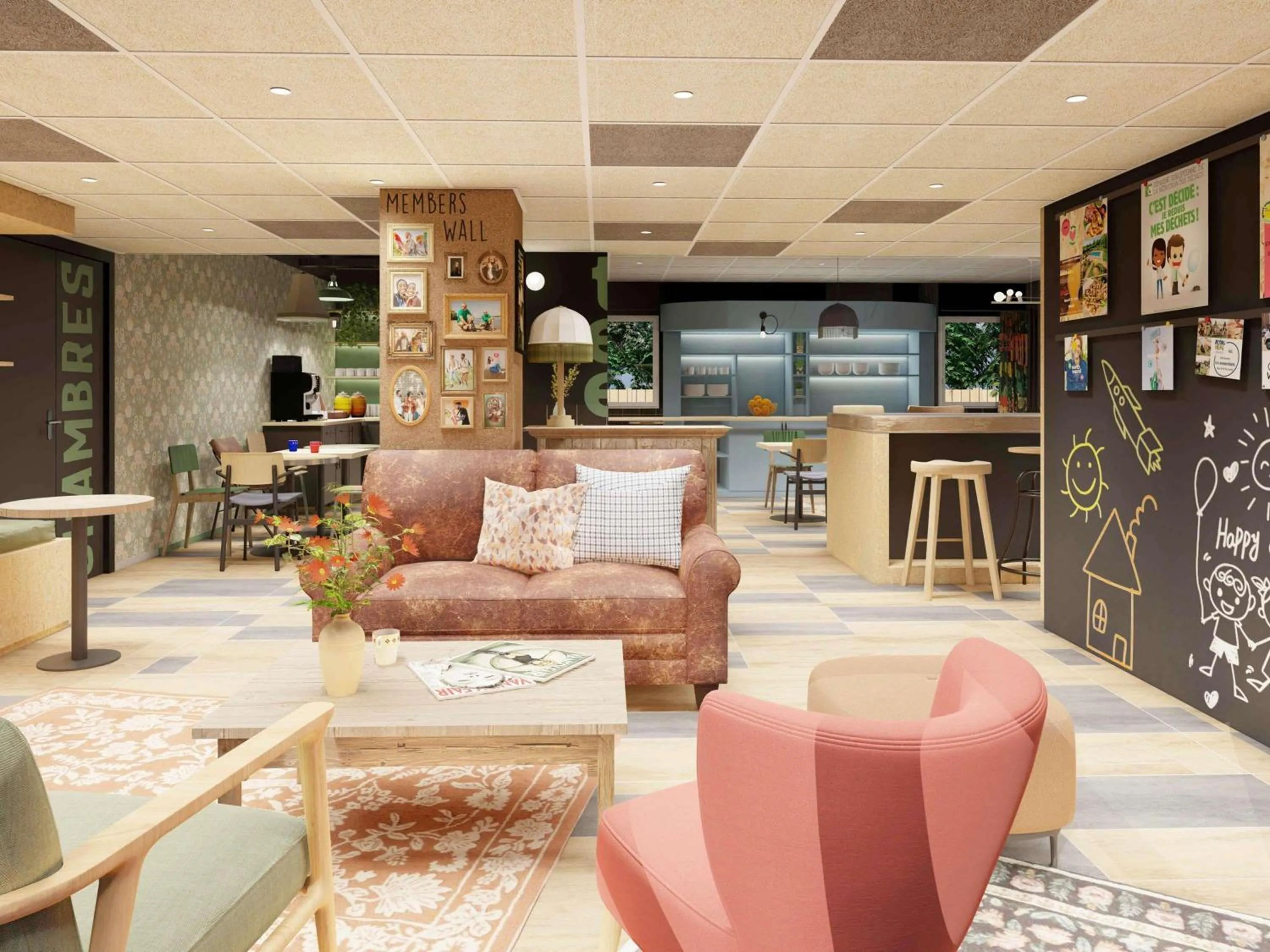 Lounge or bar in greet Chartres Est