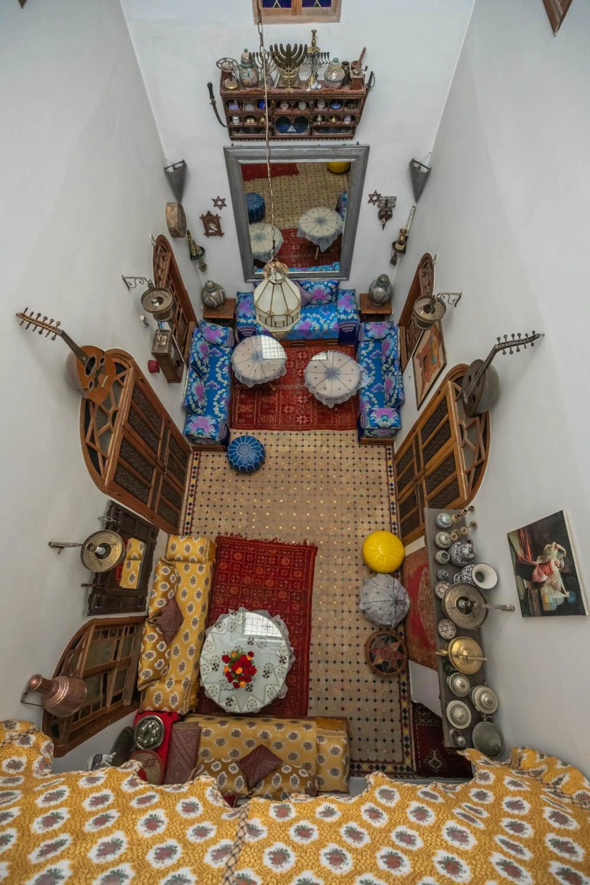 Living room, Bed in Riad Les Idrissides Chez LEA
