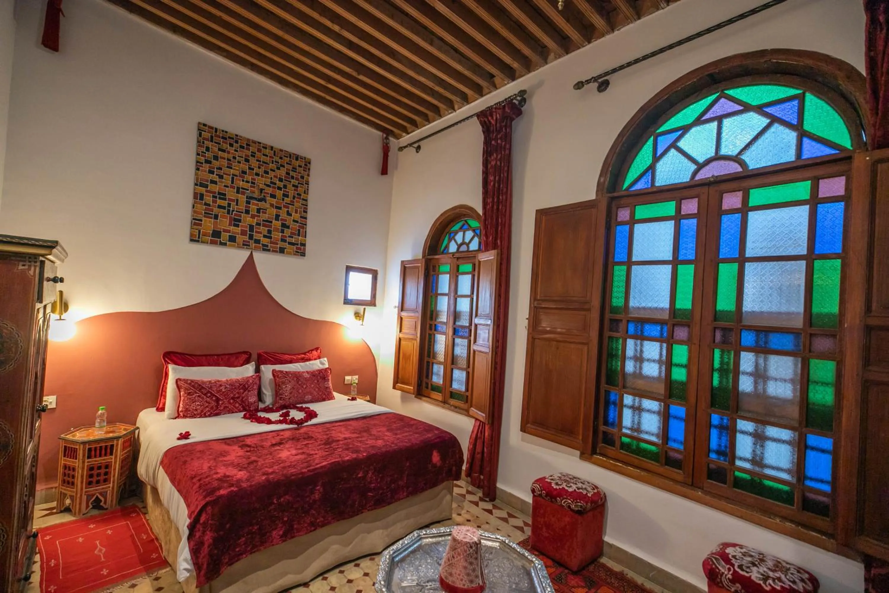 Bed in Riad Les Idrissides Chez LEA