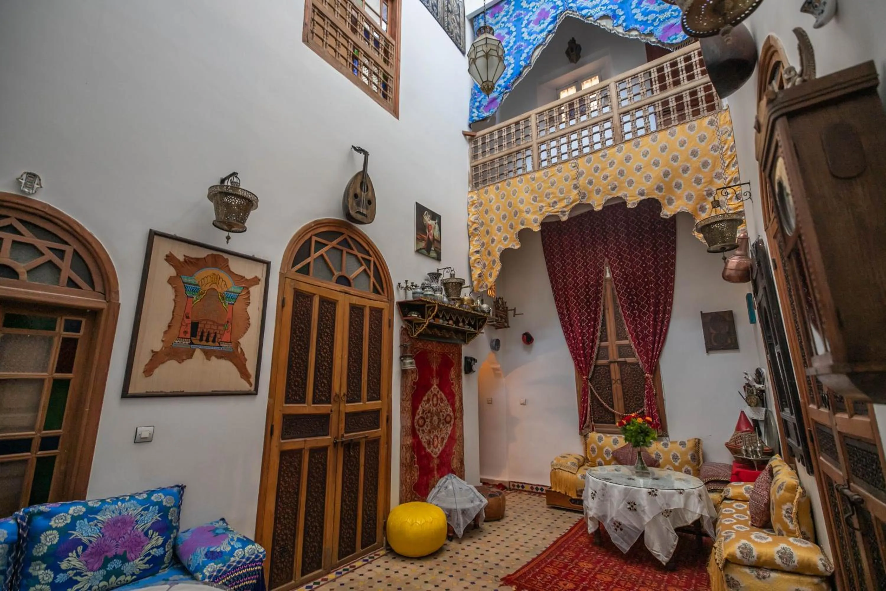 Living room in Riad Les Idrissides Chez LEA