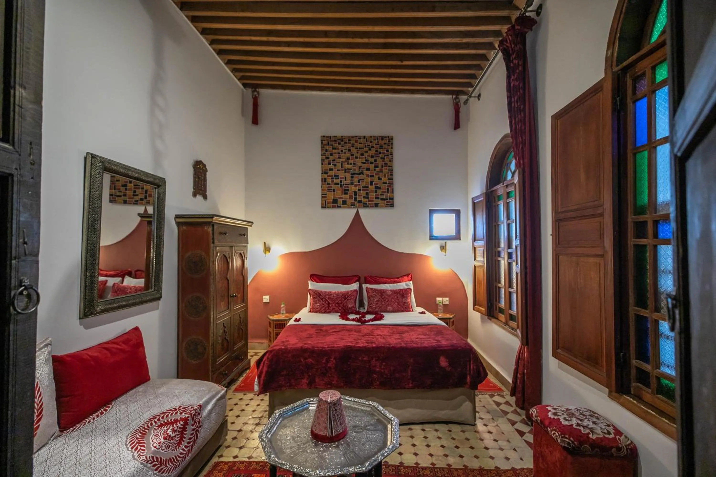 Bed in Riad Les Idrissides Chez LEA