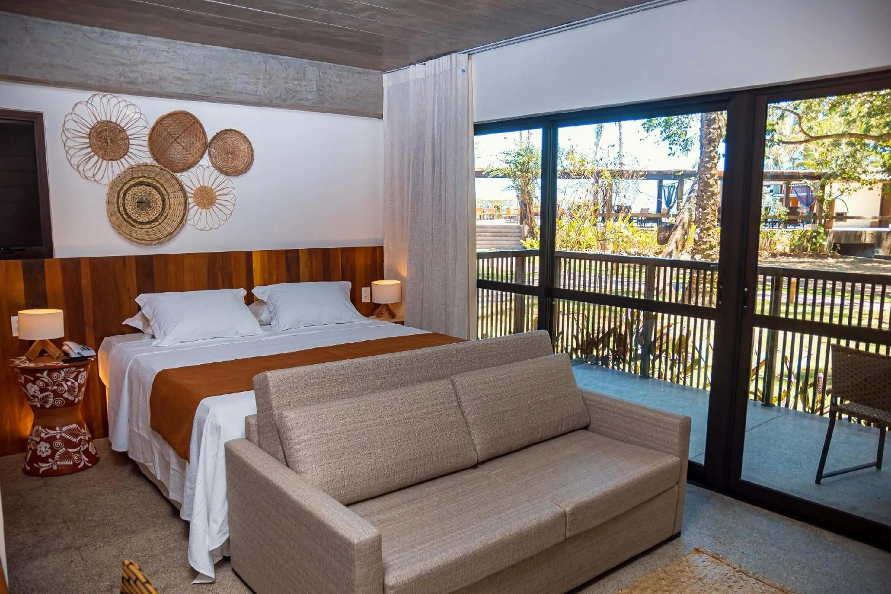 Patio, Bed in Aldeia do Mar Sensorial Hotel