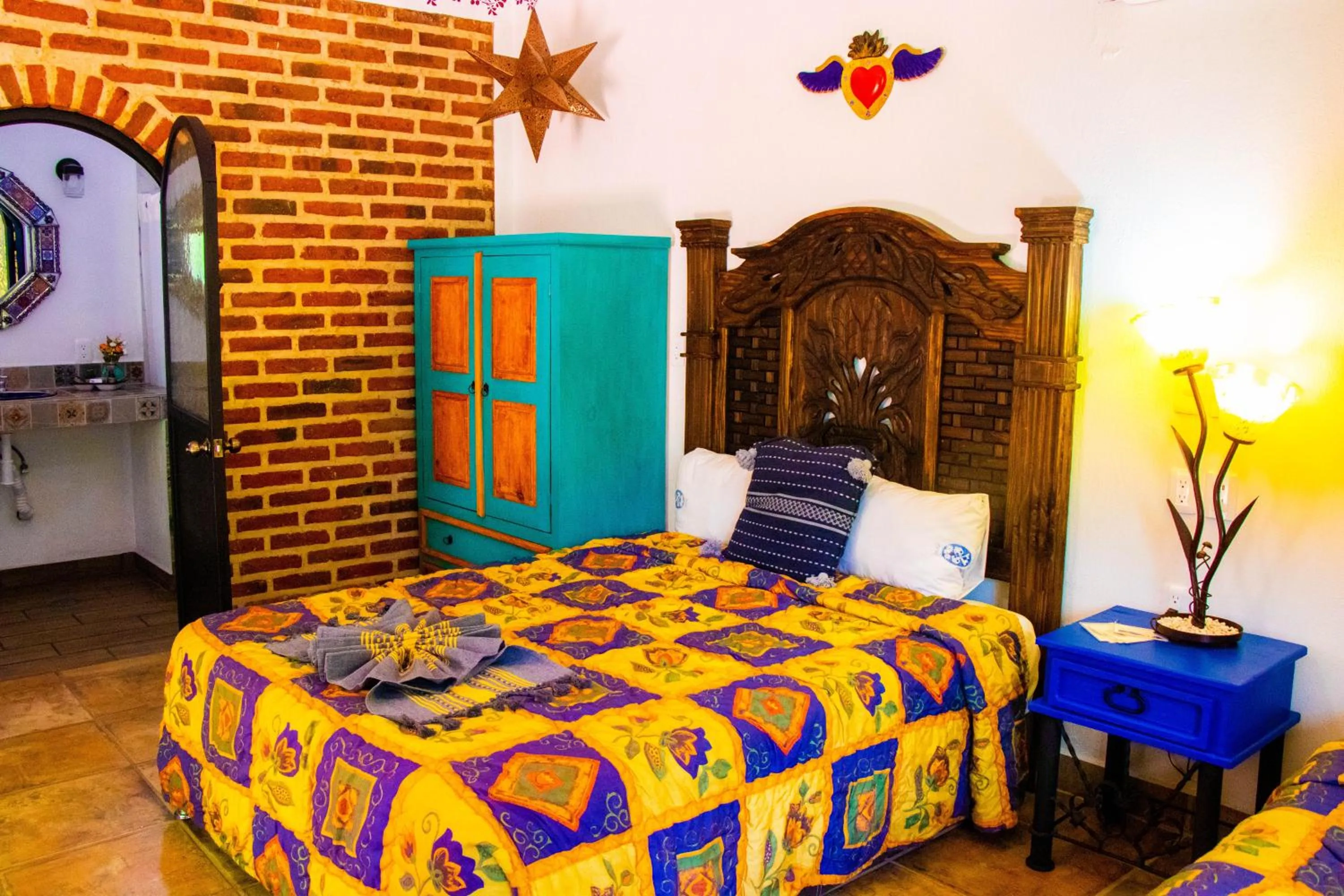 Bed in Posada las Margaritas