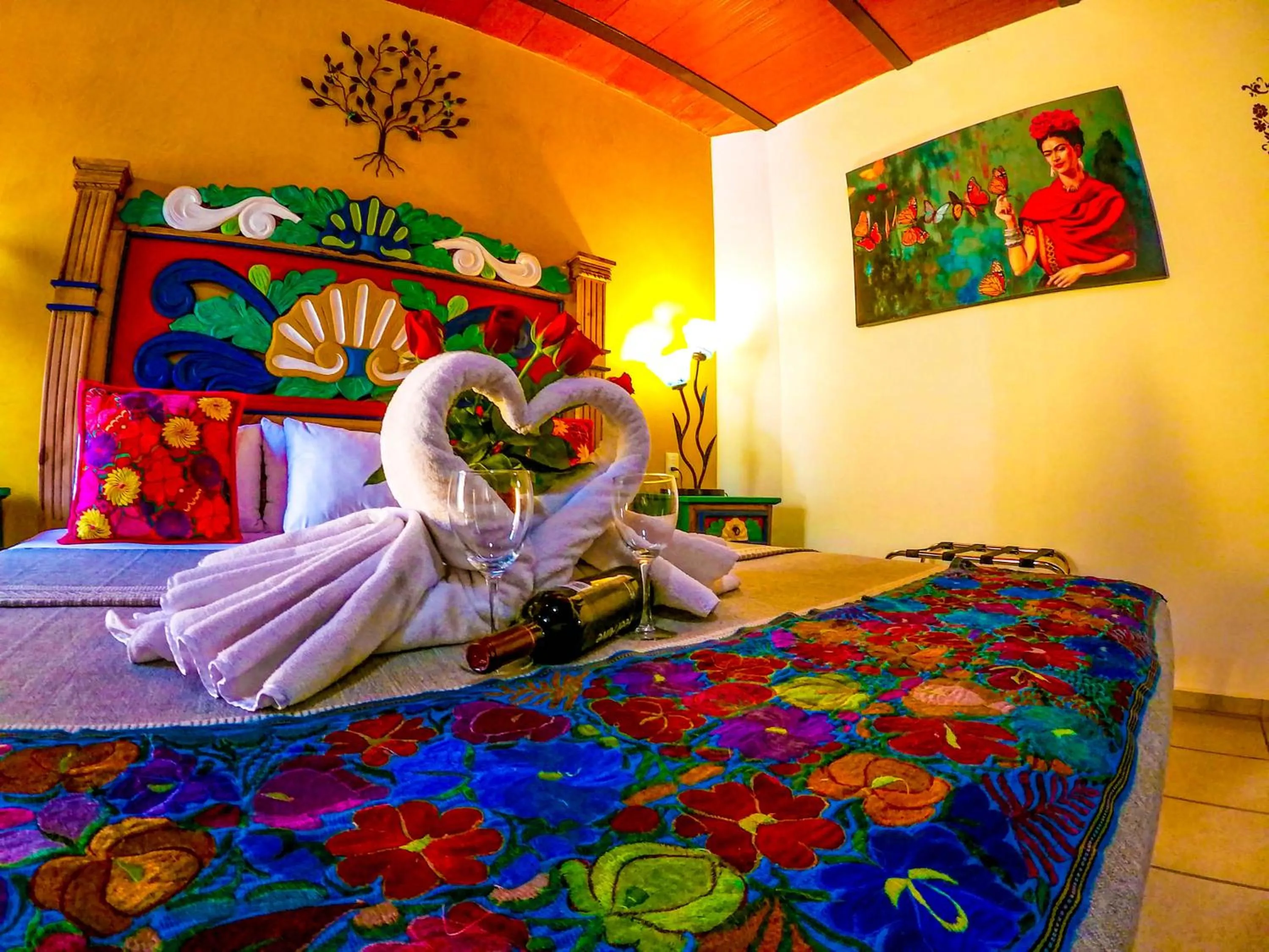 Bed in Posada las Margaritas