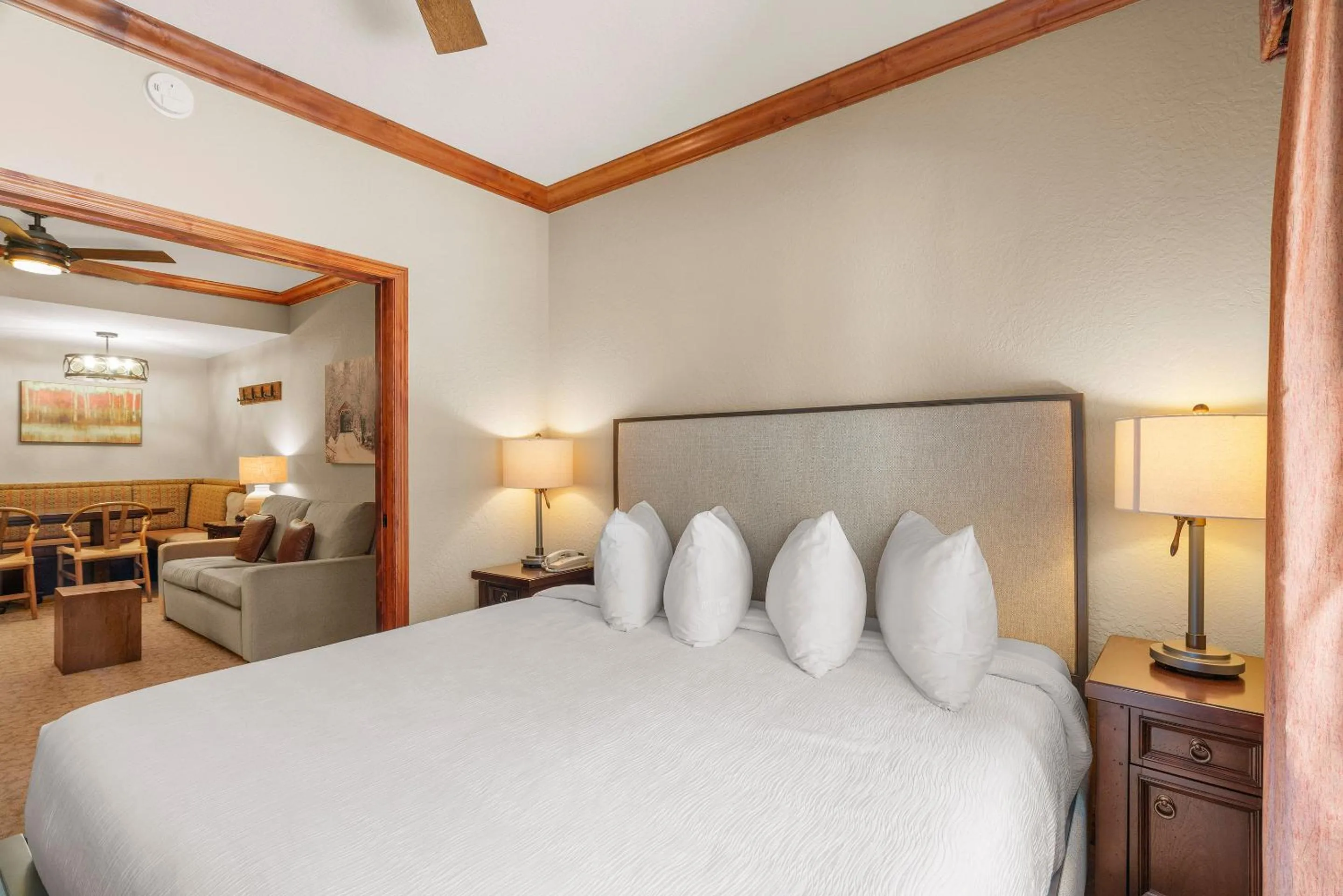 Bed in Canyons Village Condos by All Seasons Resort Lodging