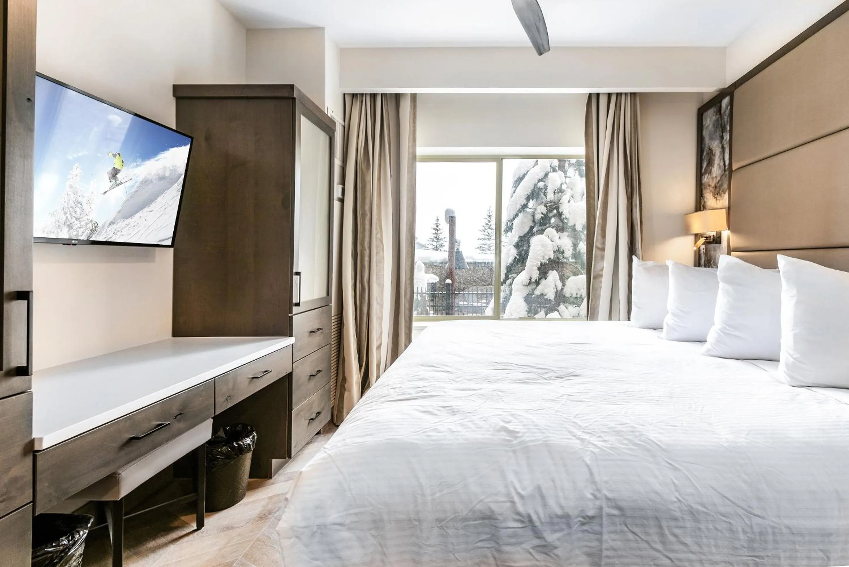 Bed in Canyons Village Condos by All Seasons Resort Lodging