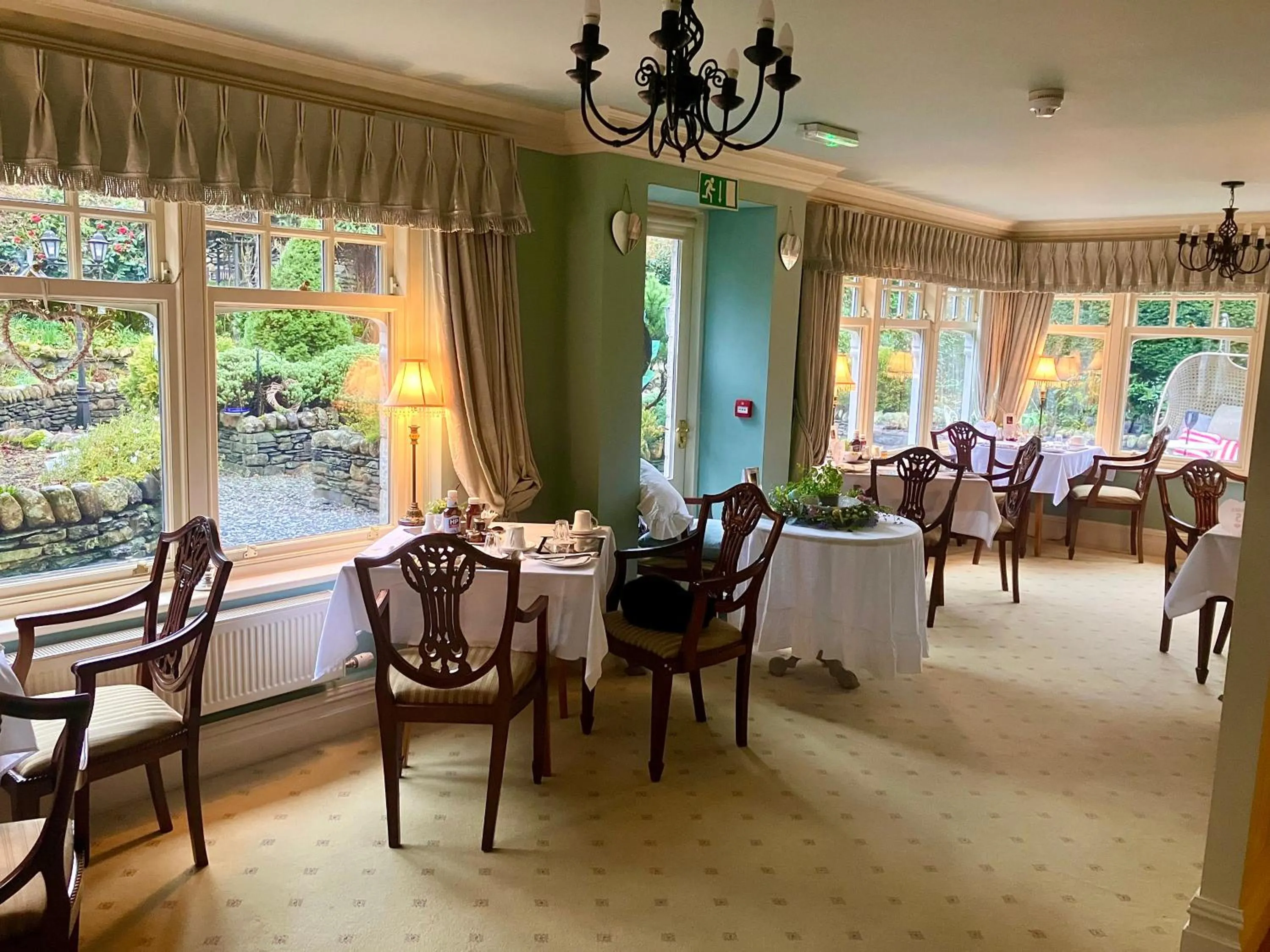 Garden view in Storrs Gate House