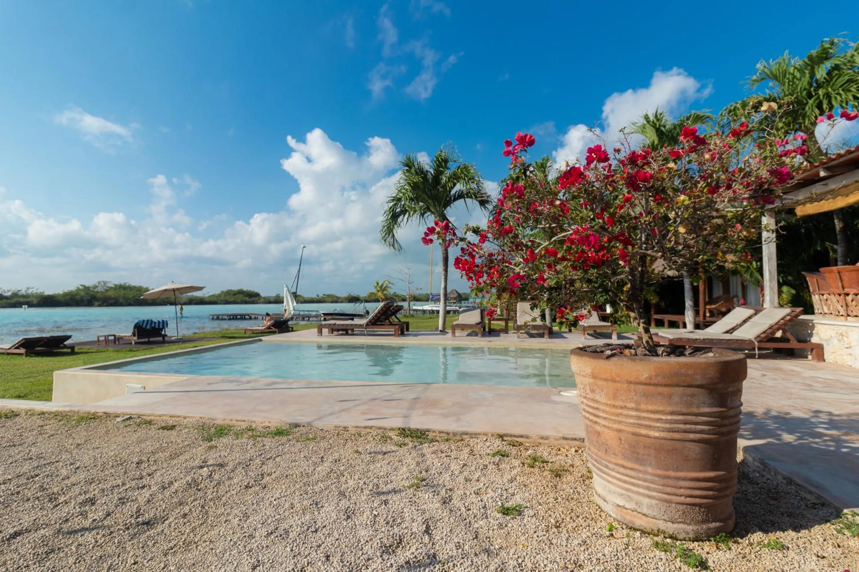 Natural landscape in Hotel CasaBakal - A pie de Laguna - Bacalar