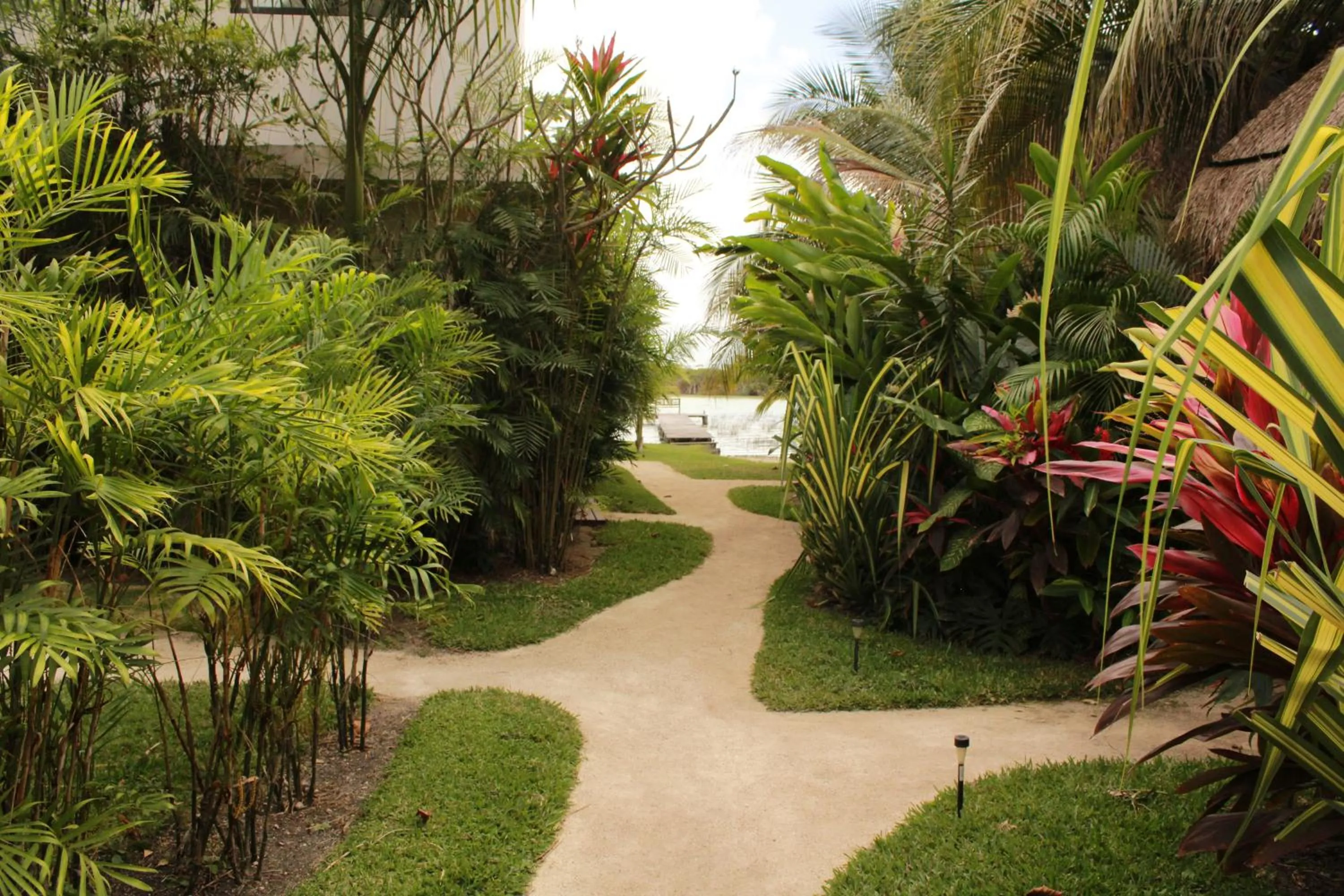 Garden in Hotel CasaBakal - A pie de Laguna - Bacalar