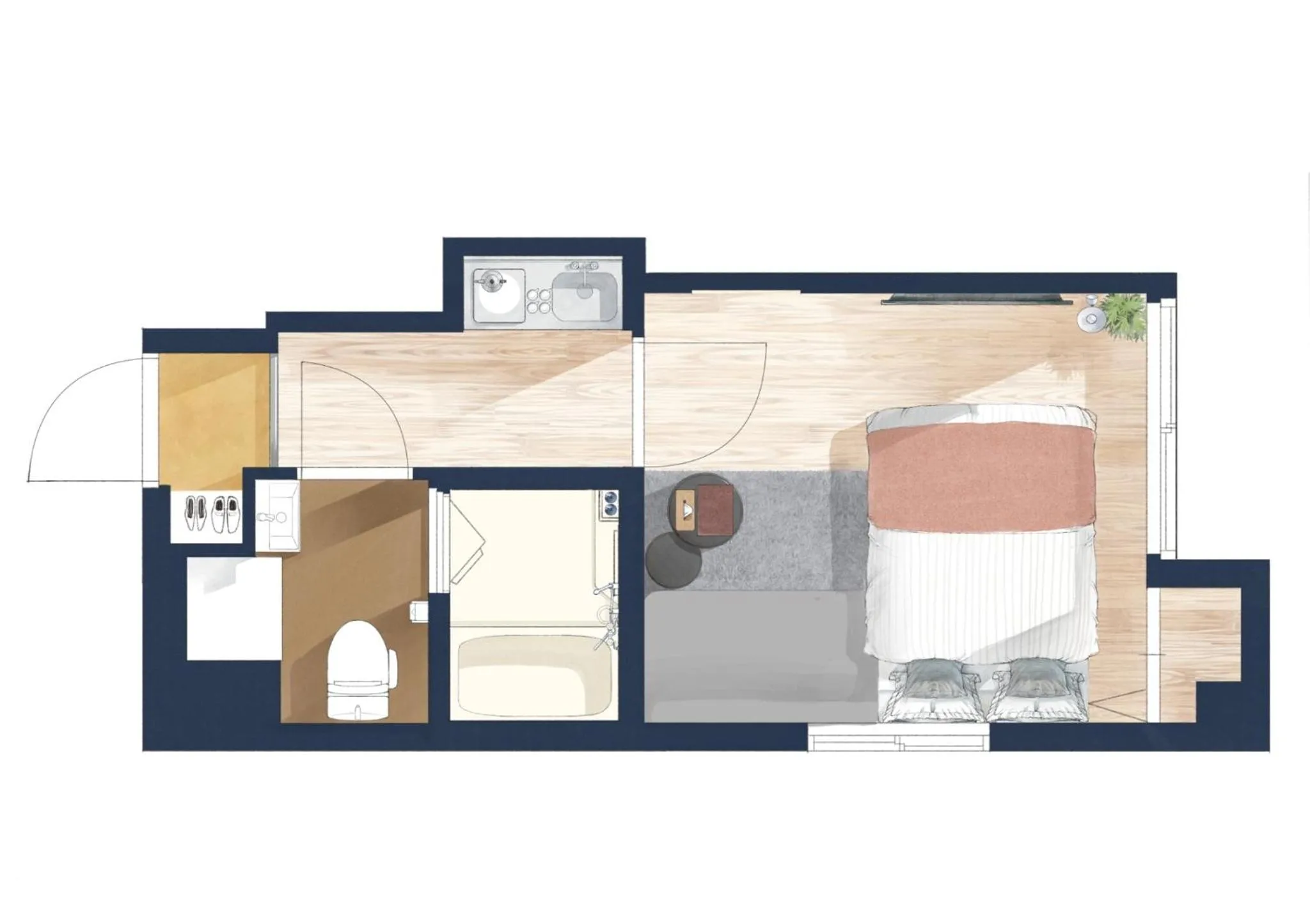 Floor plan in Sakura Cross Hotel Ueno Iriya