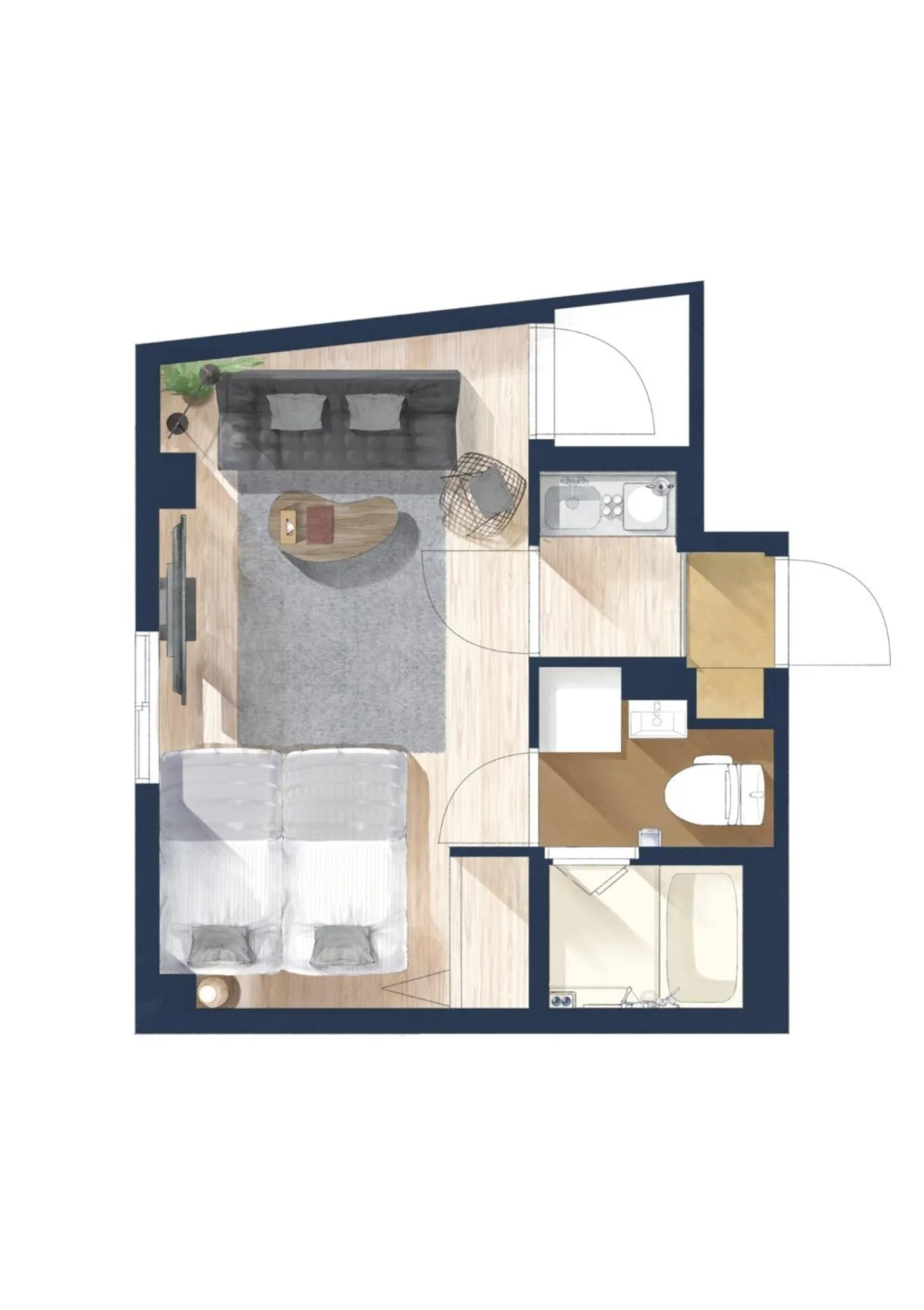 Floor plan in Sakura Cross Hotel Ueno Iriya