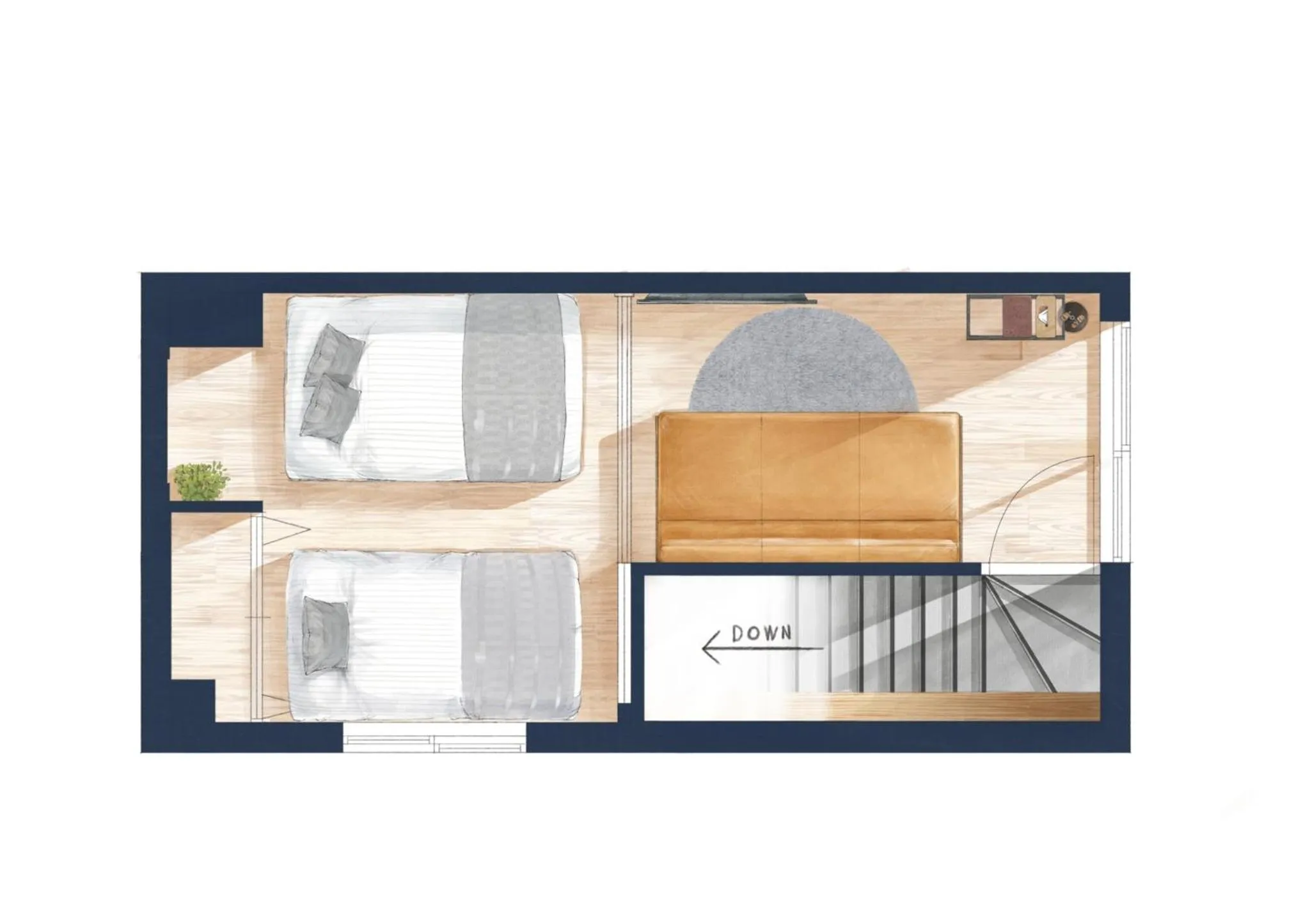 Floor plan in Sakura Cross Hotel Ueno Iriya