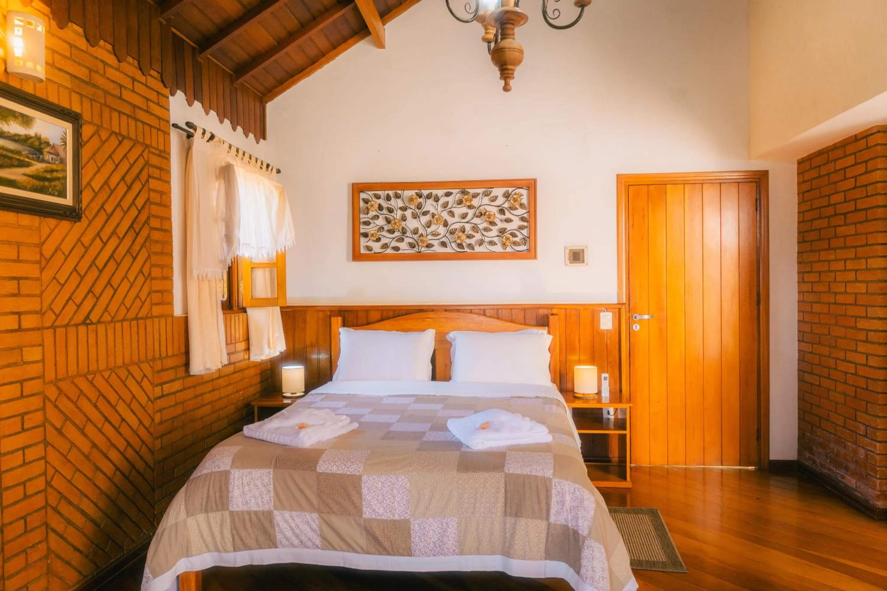 Bed in Pousada Alto de Monte Verde