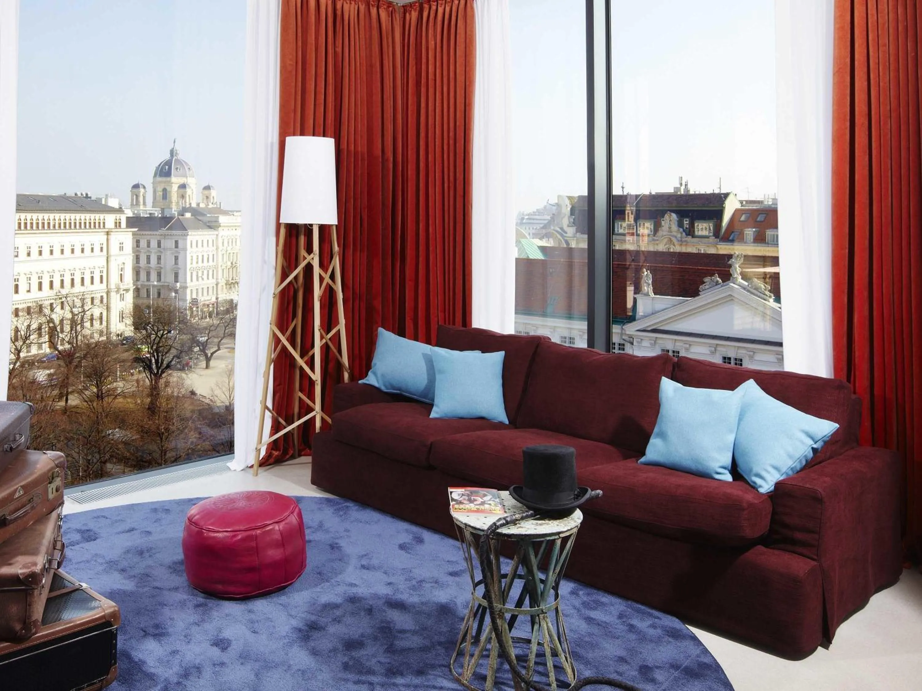 Bedroom in 25hours Hotel beim MuseumsQuartier