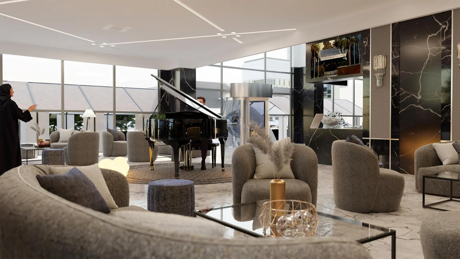 Lobby or reception in AlHamra Hotel Kuwait