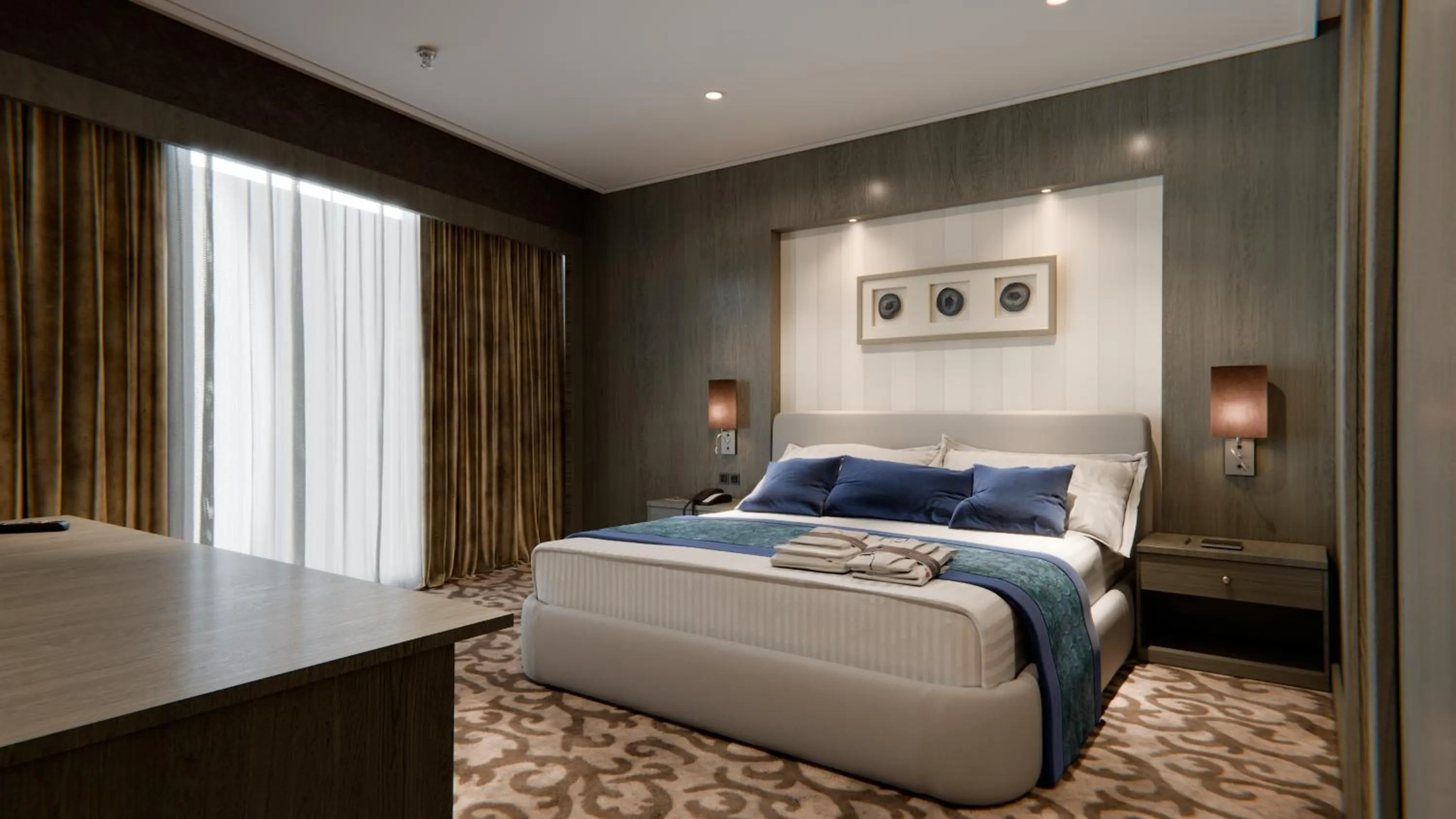 Bed in AlHamra Hotel Kuwait