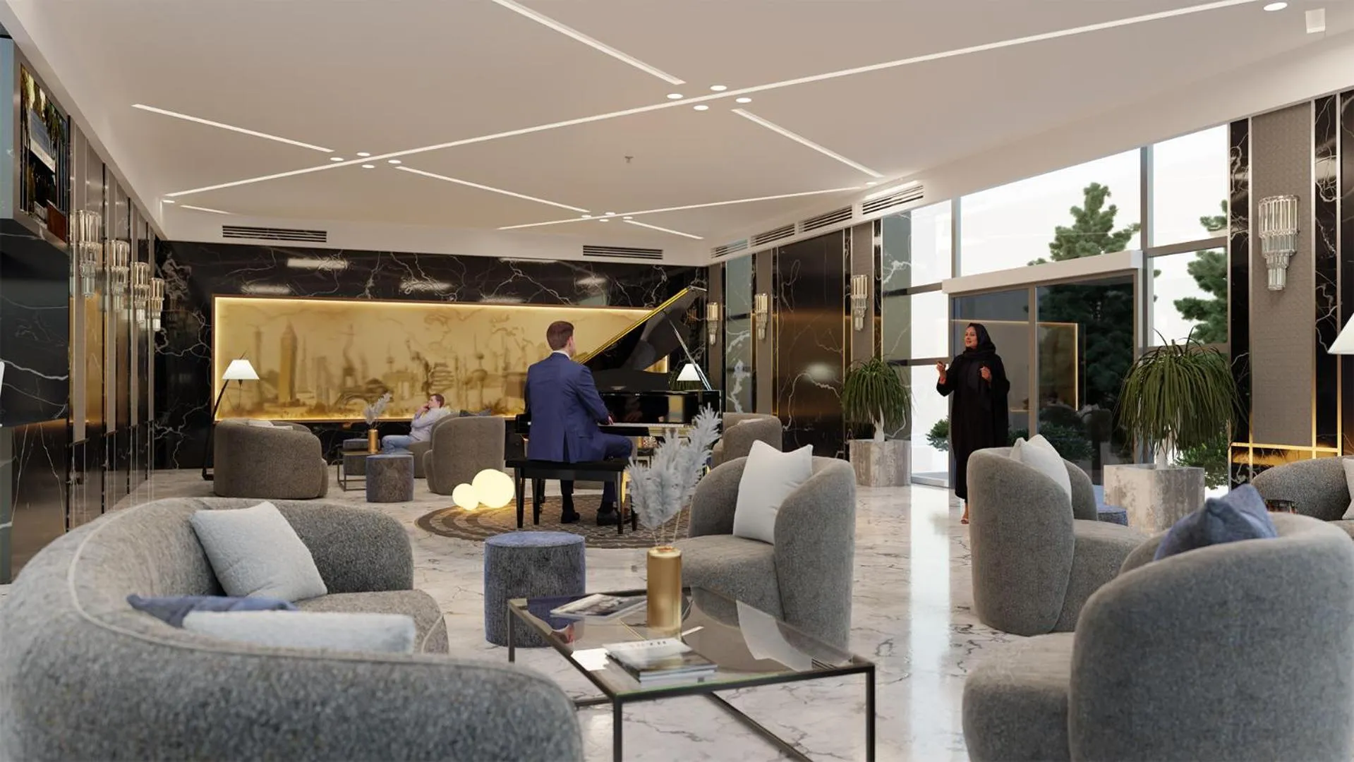 Lobby or reception in AlHamra Hotel Kuwait