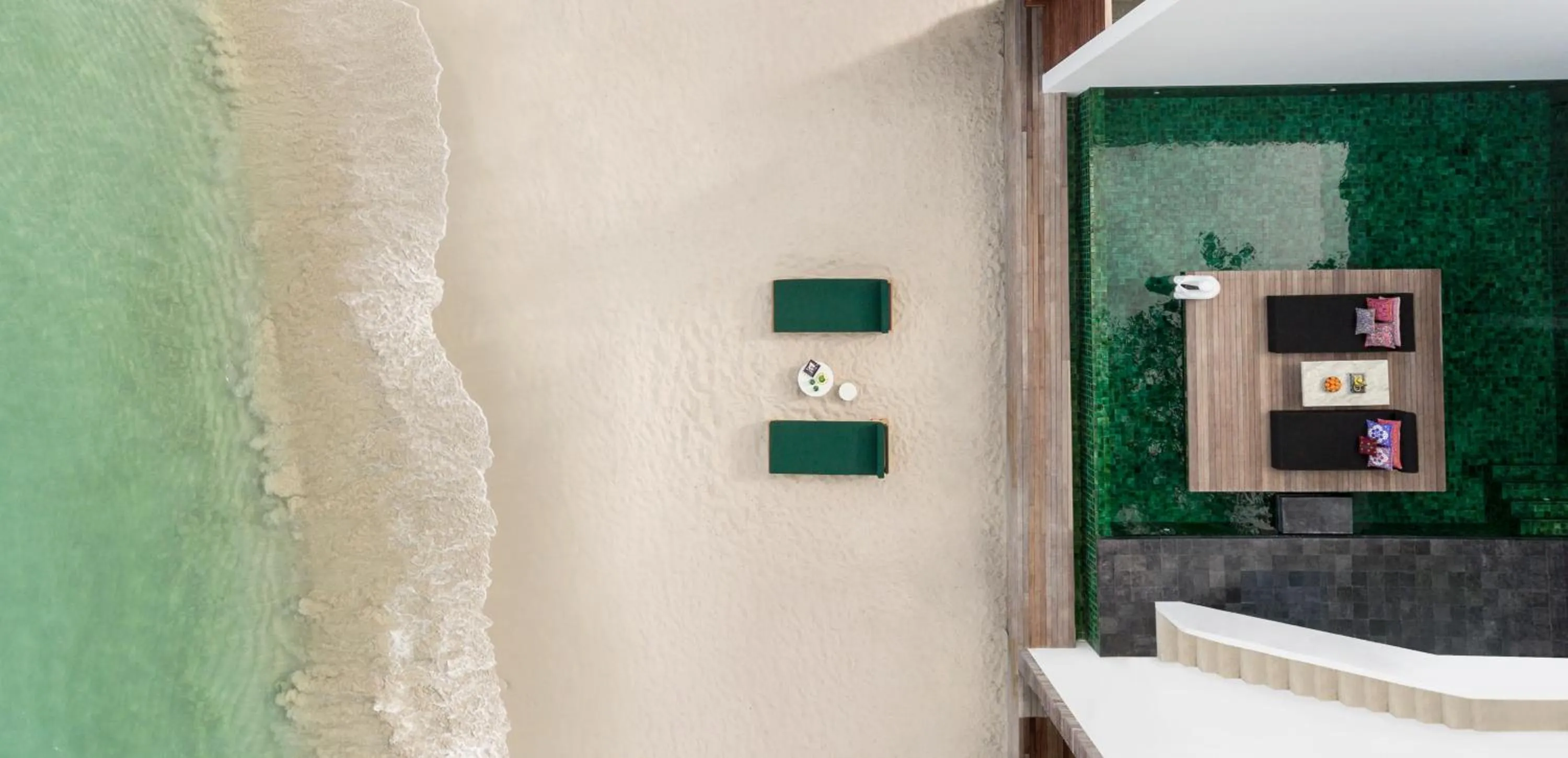 Patio in The Secret Pool Villas By The Library Koh Samui