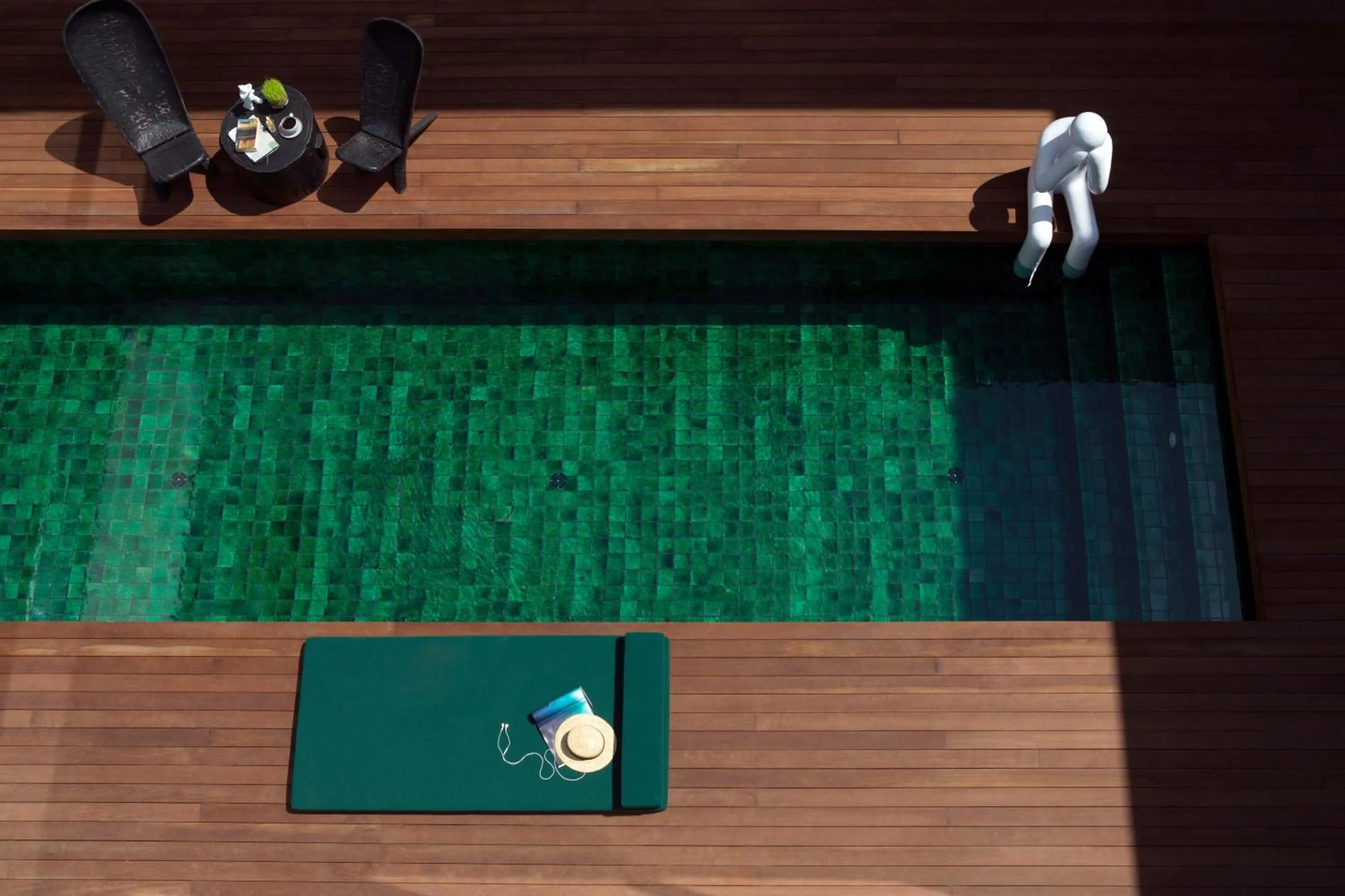 Patio in The Secret Pool Villas By The Library Koh Samui