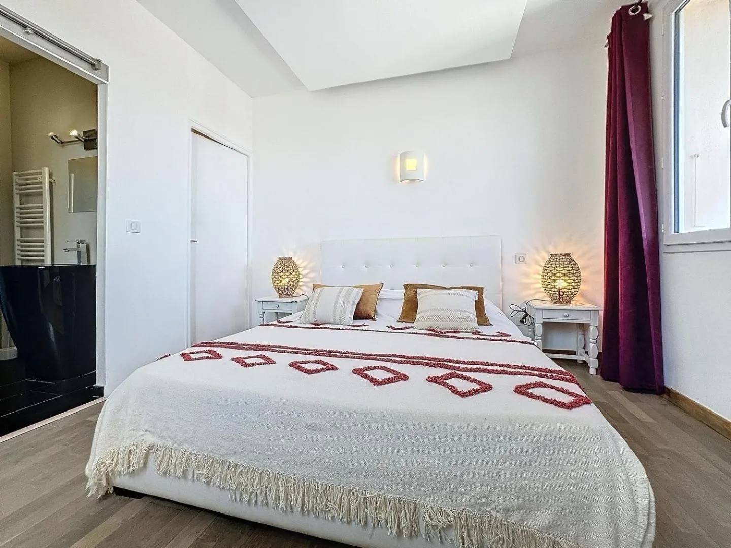 Bed in Hôtel Les 3 Terrasses